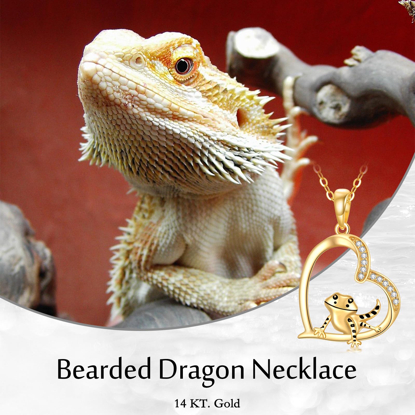 14K Yellow Gold Necklace - Snake, Bee, Bird & Hecate Pendant Jewelry for Women | Elegant Cardinal Gift for Birthday, Anniversary & Special Occasions