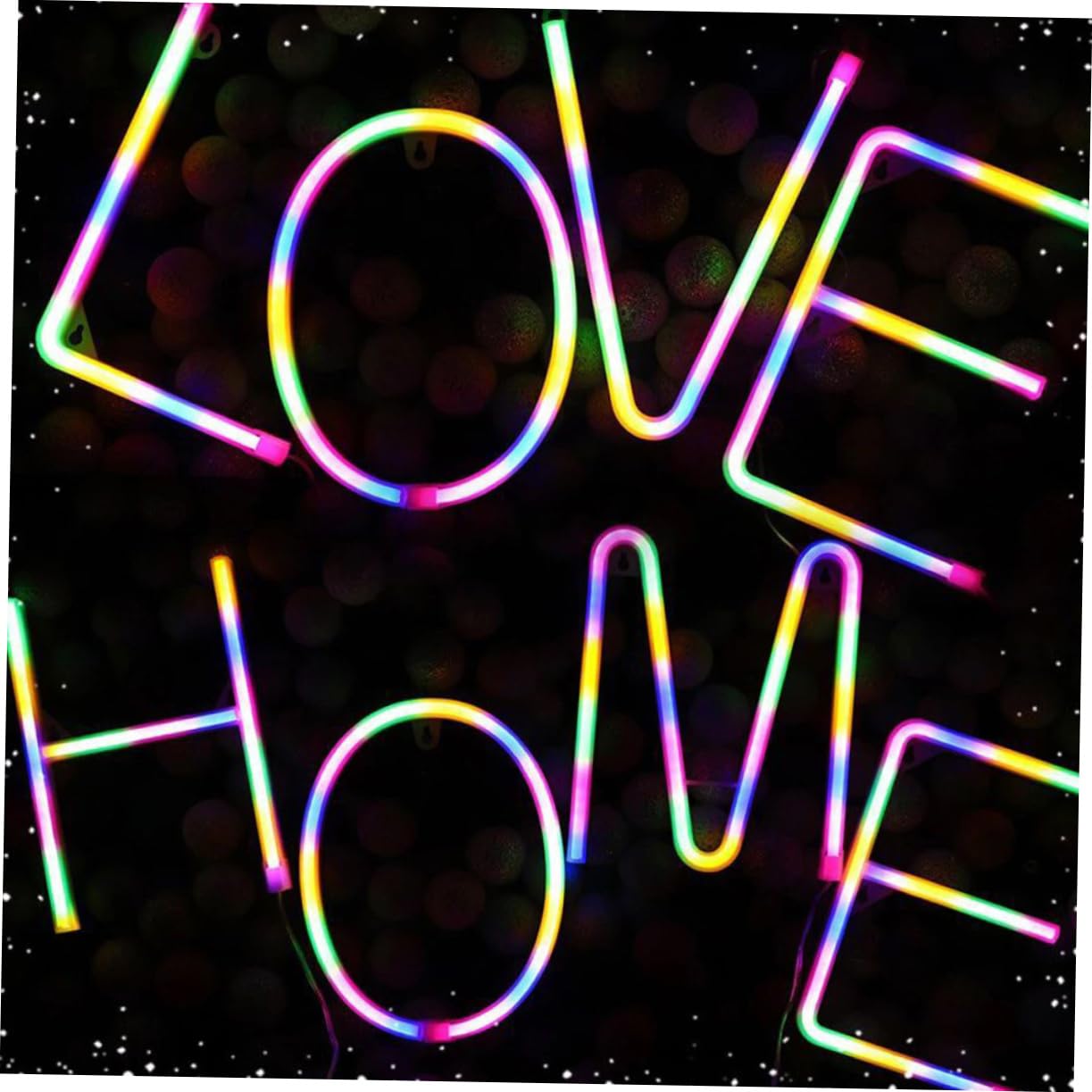 Artibetter 5-Piece LED Lighted Alphabet Letters - USB-Powered Neon Decor for Kids Room, Nursery, Wedding & Party Lighting - Ambient Night Light for Home & Bedroom