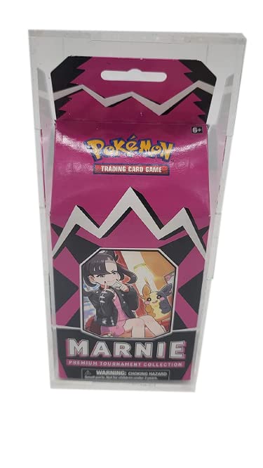 Premium Pokemon Marnie Tournament Display Case - High-Quality Acrylic Collector's Box for Card Protection & Display | Perfect for TCG Tournaments, Gaming Conventions & Home Decor