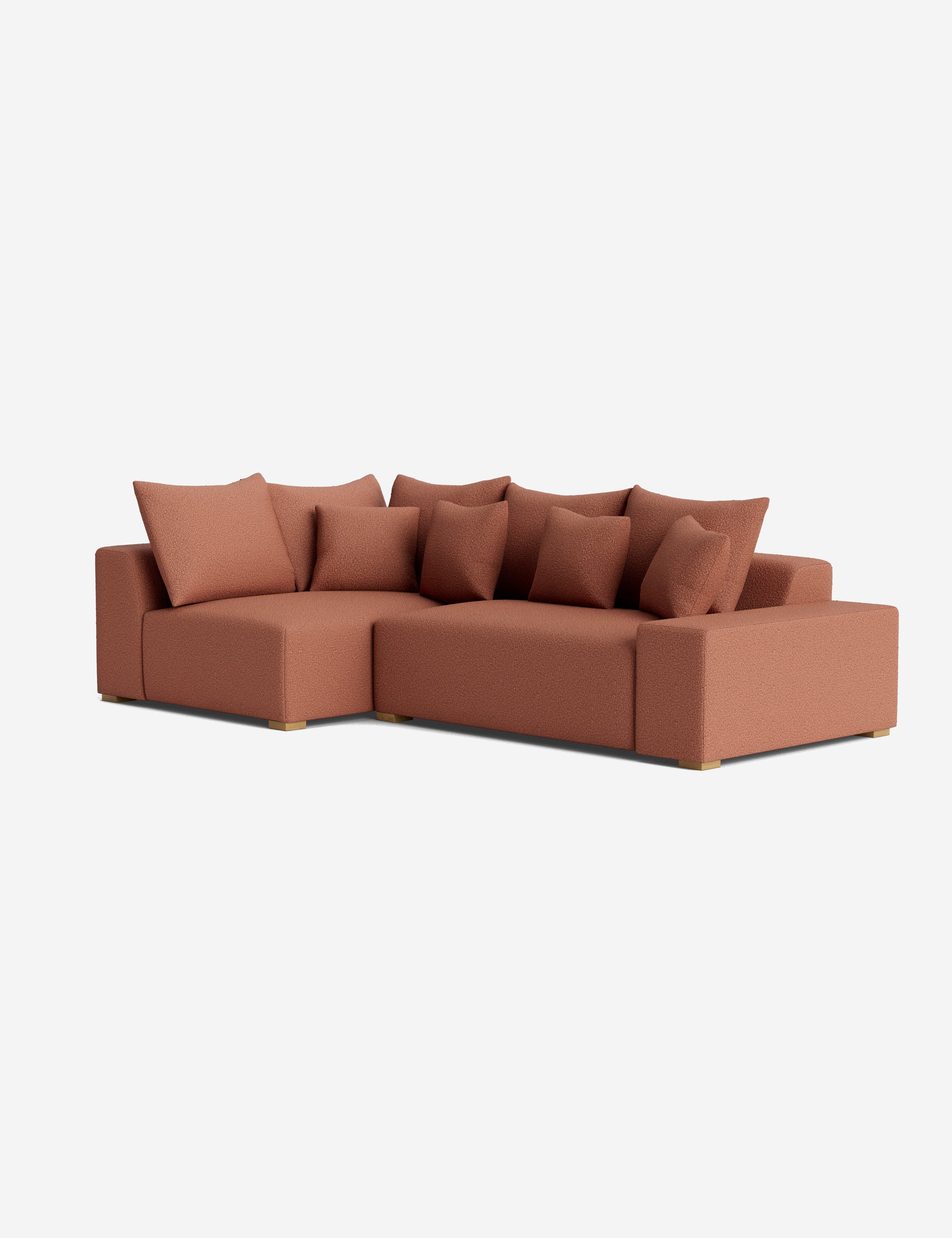 Stylish Clayton Sectional Sofa - Modern L-Shaped Couch for Living Room, Home Theater & Lounge Areas | Comfortable Fabric Upholstery & Spacious Seating