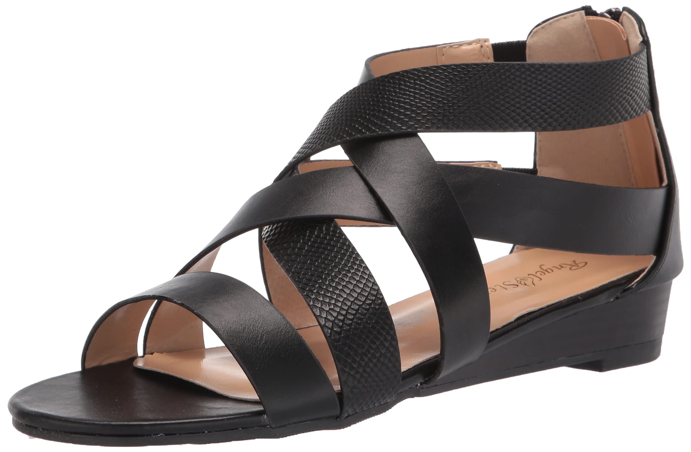 AngelSteps Women's Strappy Wedge Sandals - Comfortable Summer Casual Shoes for Outdoor Walking, Beach & Vacation