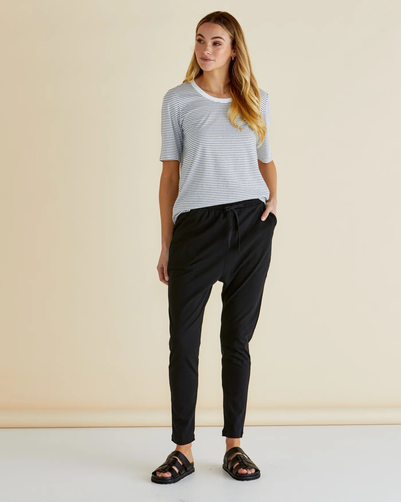 Jade Pant | Black - High Waisted Yoga Pants for Women, Comfortable Stretchy Workout Leggings - Perfect for Yoga, Gym, Running & Lounge Wear