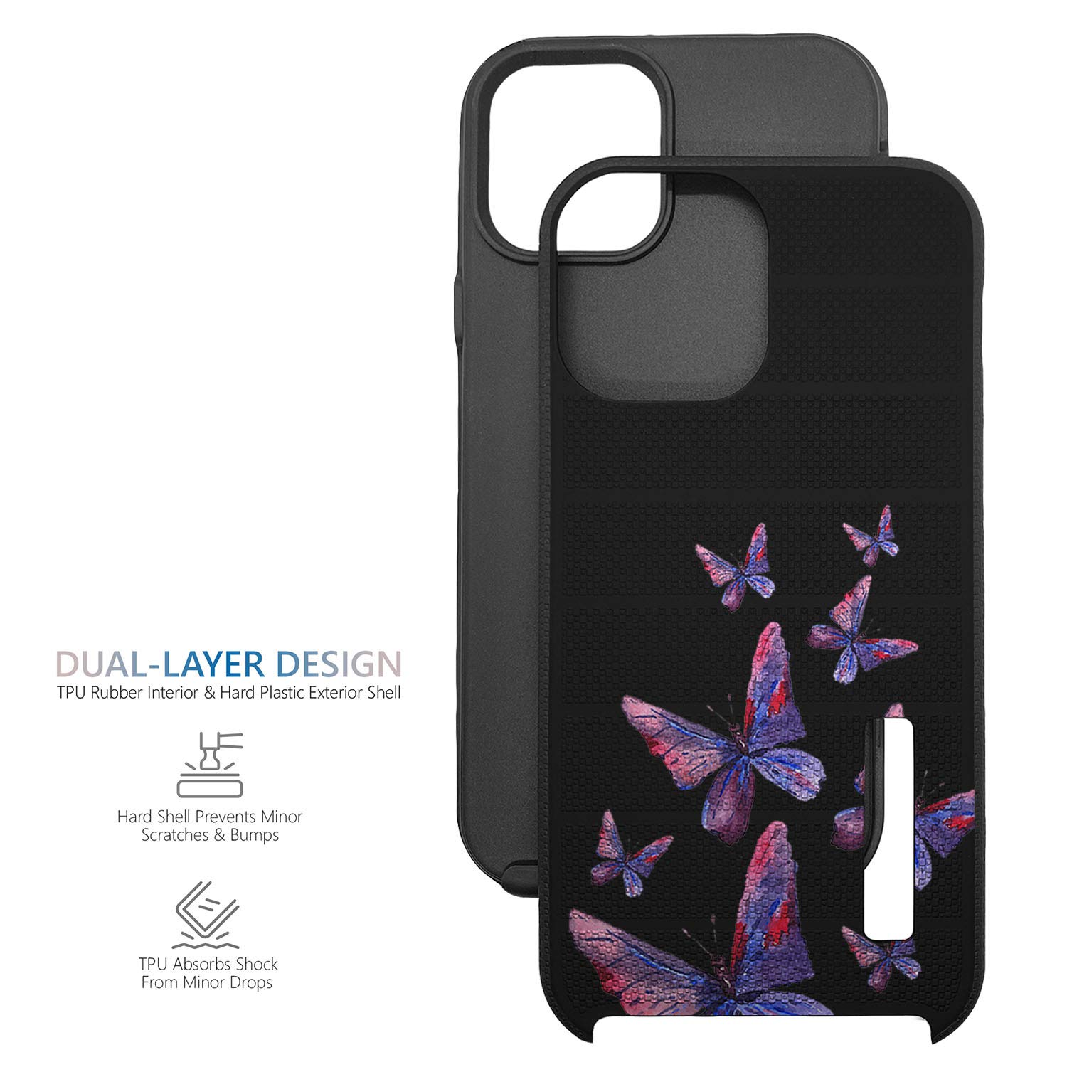 CasesOnDeck Rugged Dual Layer Protective Case for iPhone 12/12 Pro (6.1