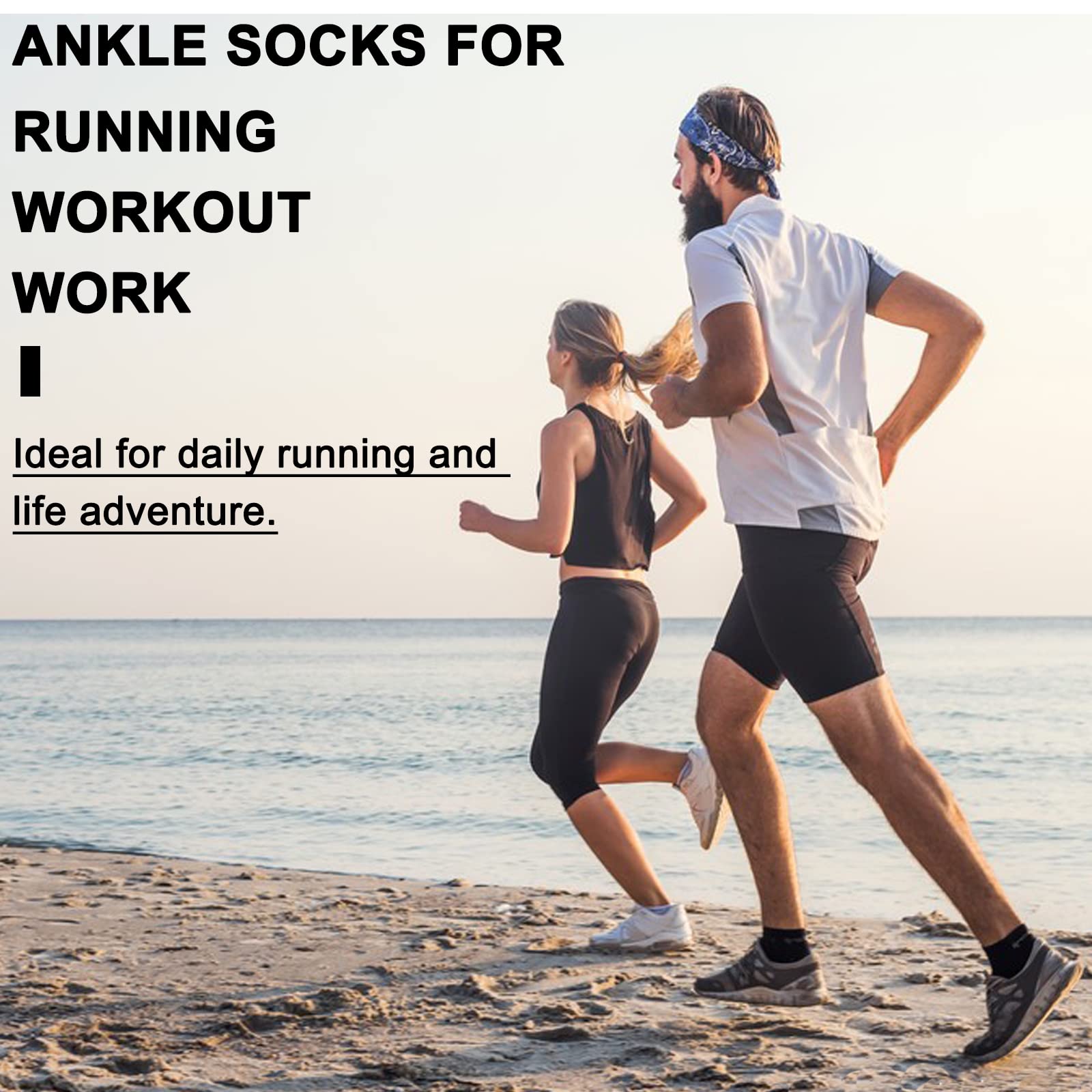 Eallco 10 Pairs Men's Ankle Socks - Low Cut Breathable Casual Socks for Men - Perfect for Running, Gym, Work & Everyday Wear