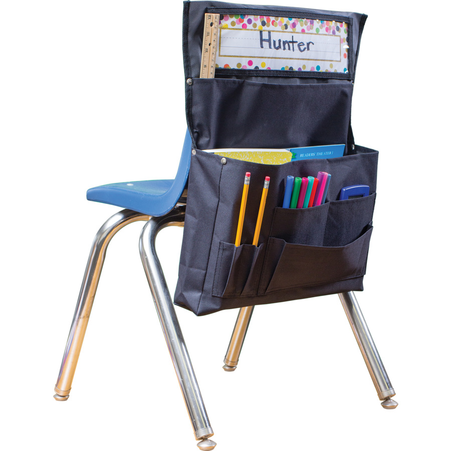 Black Chair Pocket Organizer - Premium Storage Solution for Keys, Phones & Essentials - Perfect for Home, Office & Car Use