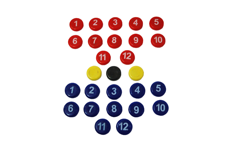 COACHES BOARD Spare Magnets - Replacement Magnetic Pieces for Whiteboards & Refrigerators - Perfect for Coaches, Teachers & Home Organization