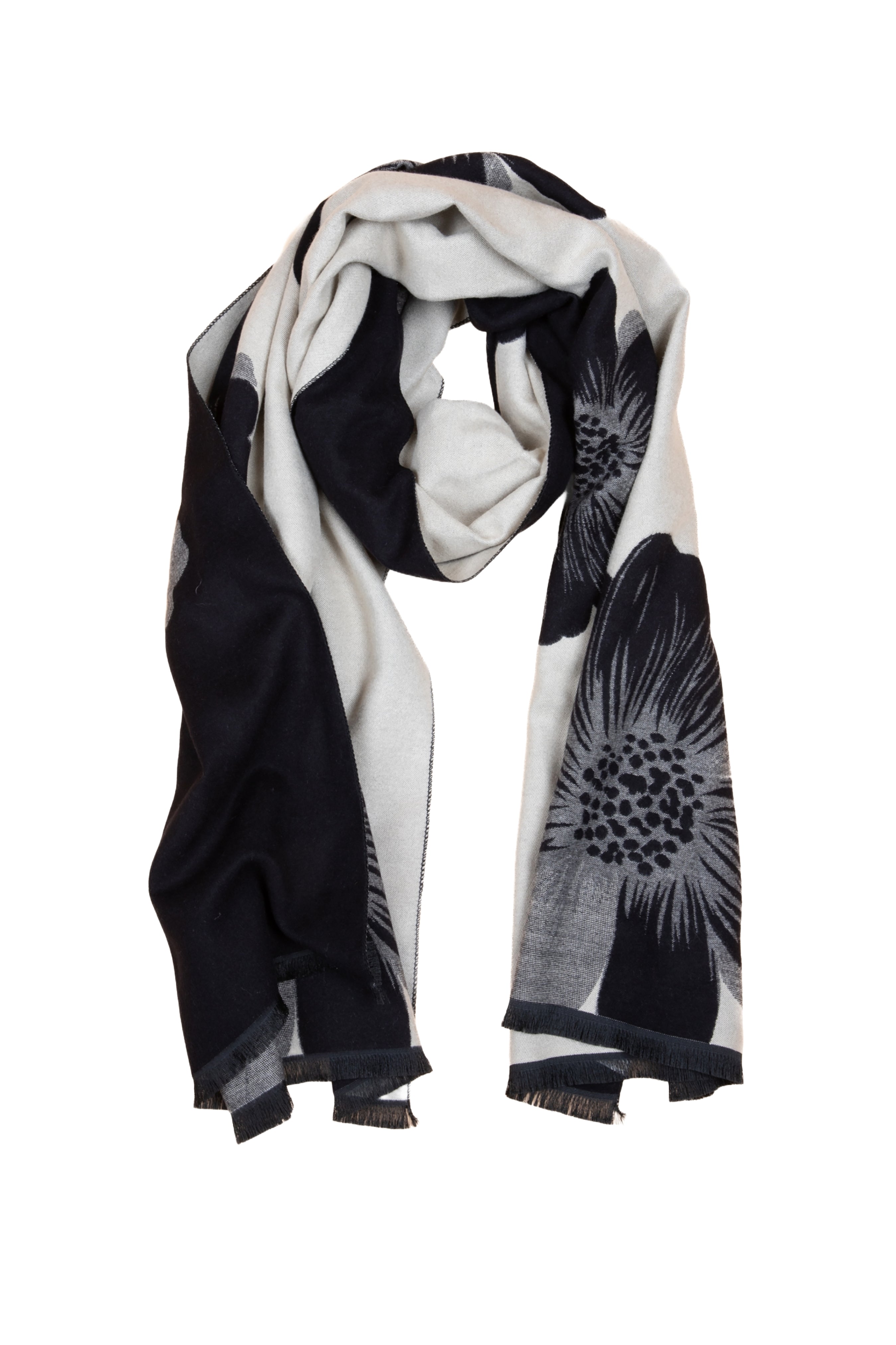 Stylish Fresh Floral Reversible Scarf - Lightweight Fashion Accessory for Women - Perfect for Spring Outfits, Office Wear & Special Occasions