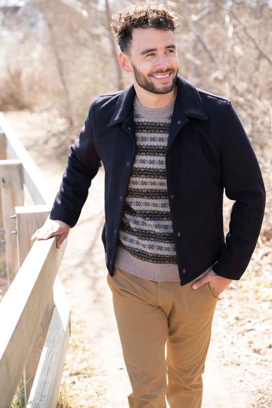 Schott NYC 701 Men's Wool Coach Jacket in Navy - Classic Vintage Outerwear for Casual Wear & Urban Style