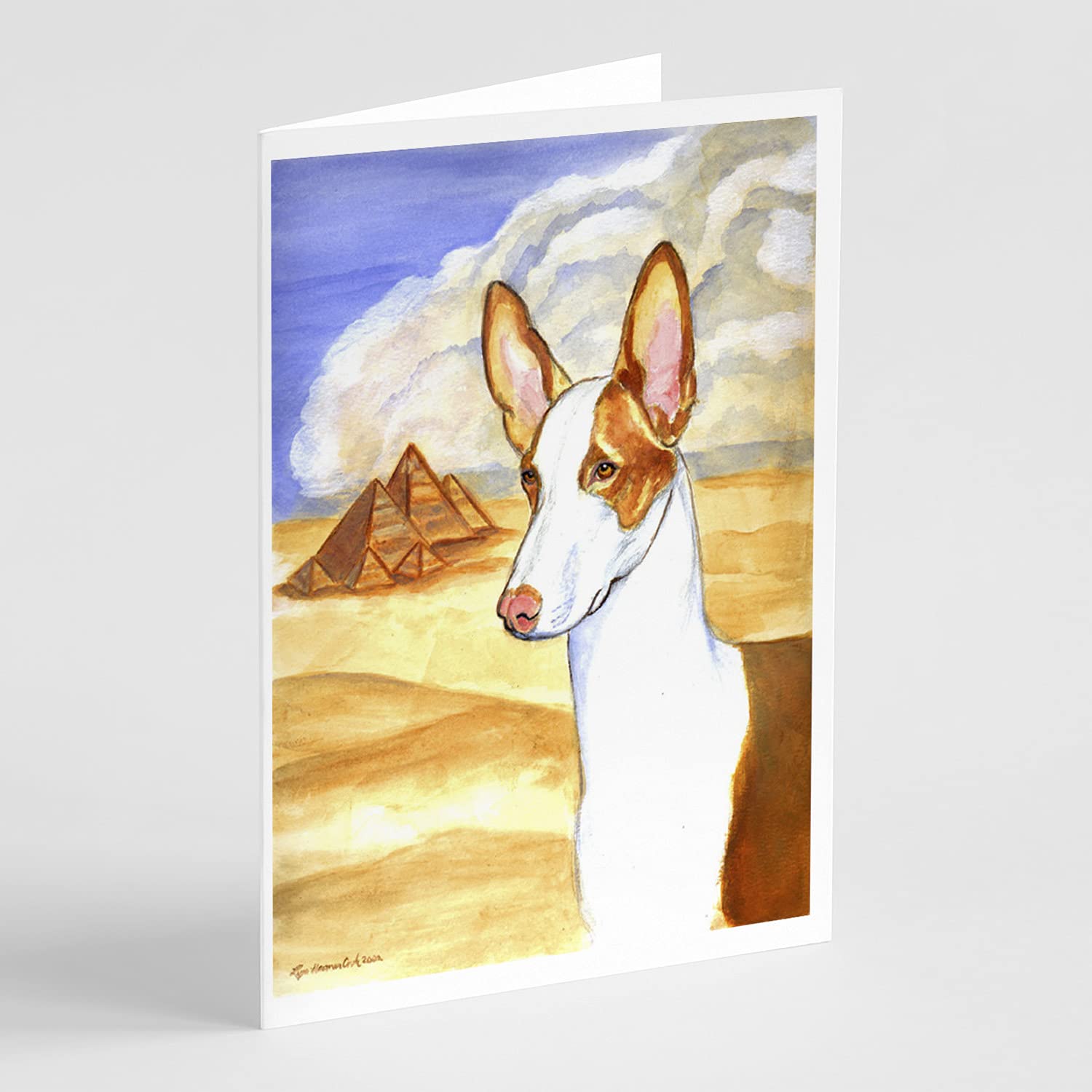 Ibizan Hound Greeting Cards - Pack of 8 Blank A7 (5x7) Note Cards with Envelopes | Whimsical Dog Lover Stationery | Perfect for Birthdays, Thank You Notes & Pet Appreciation Gifts