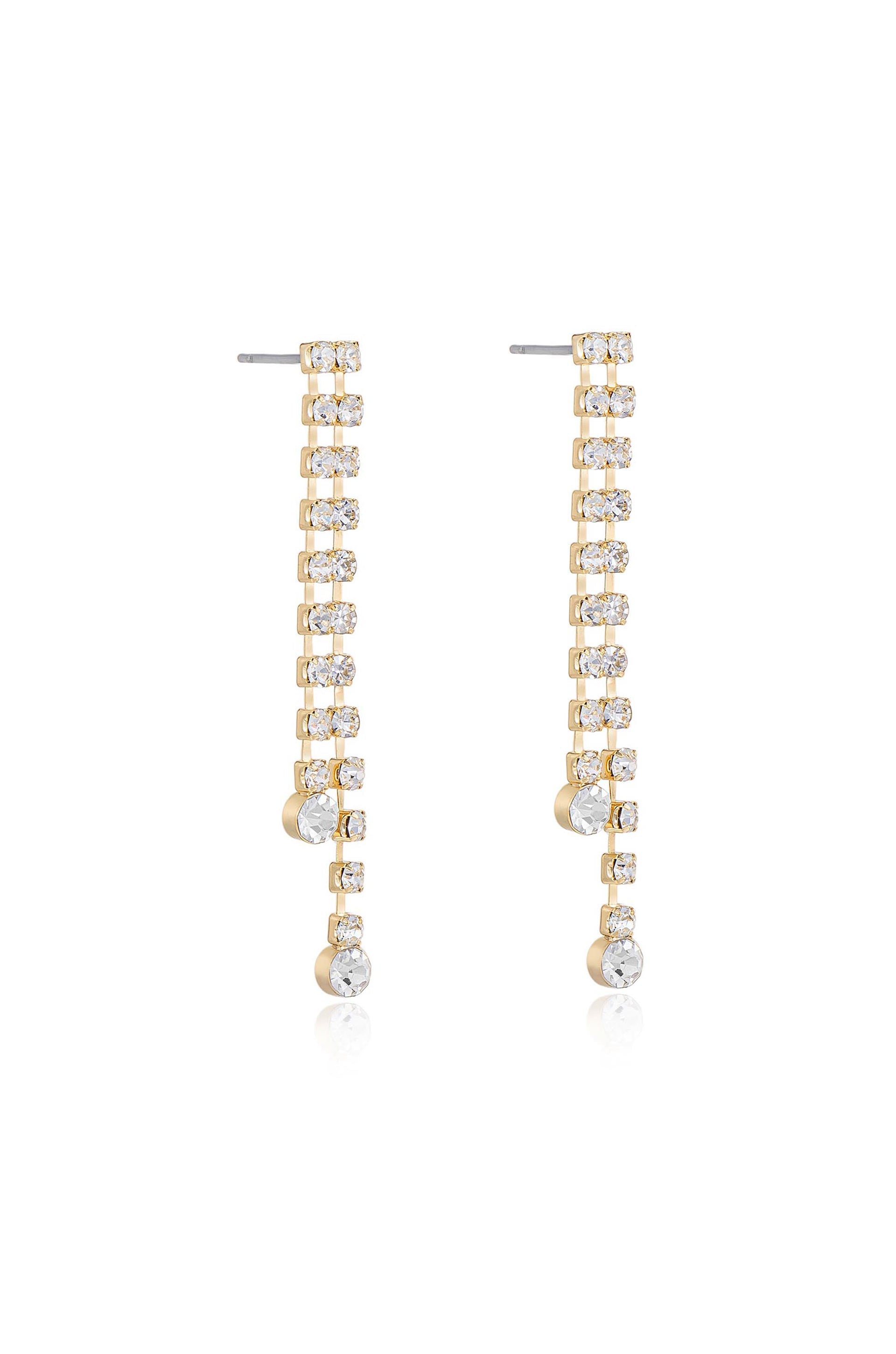 Sparkling Crystal Sun Shower Dangle Earrings for Women - Elegant Bohemian Jewelry - Perfect for Parties, Weddings & Everyday Wear