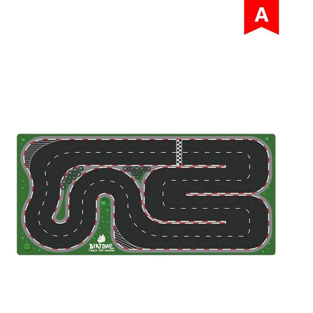 Diatone Mini Mouse Pad Car Racing Track for Table Top - Choose Your Version - Perfect for Office Desks, Gaming Setups & RC Car Enthusiasts