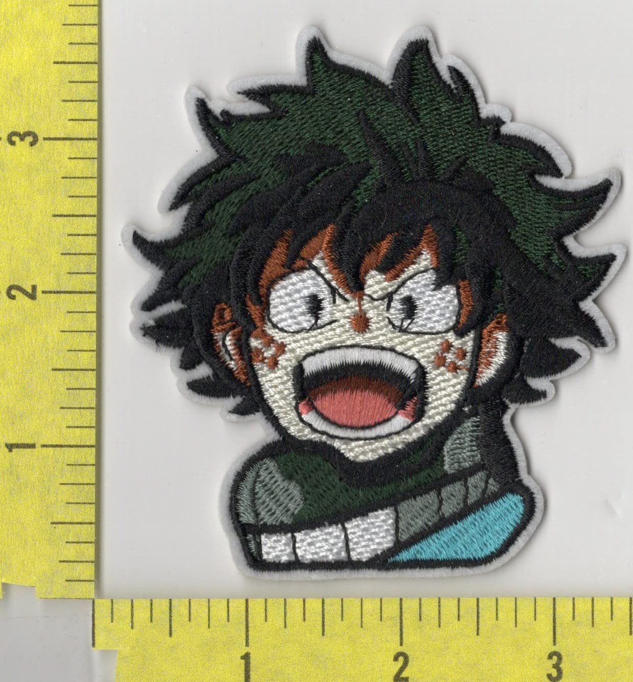 My Hero Academia Izuka Midoriya Head Iron-On Patch for Cosplay, Jackets & Backpacks – Anime Merchandise for Fans