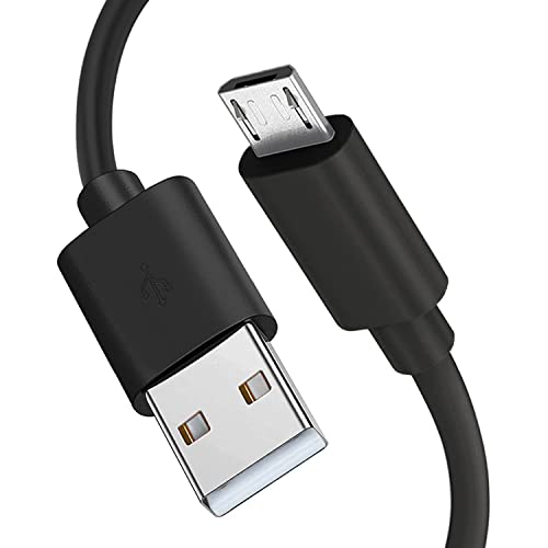 USB Micro 5ft Charging Cable for Wireless Bluetooth Speaker, Headphones, Earbuds - Fast Charging & Durable Cord (Black) | Perfect for Home, Office, Travel & Outdoor Use