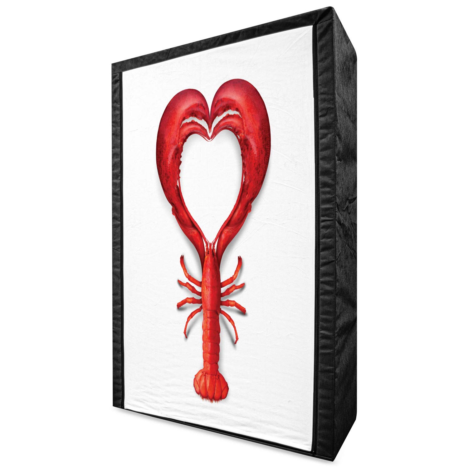 Ambesonne Red Sea Animals Portable Fabric Wardrobe - 42.5