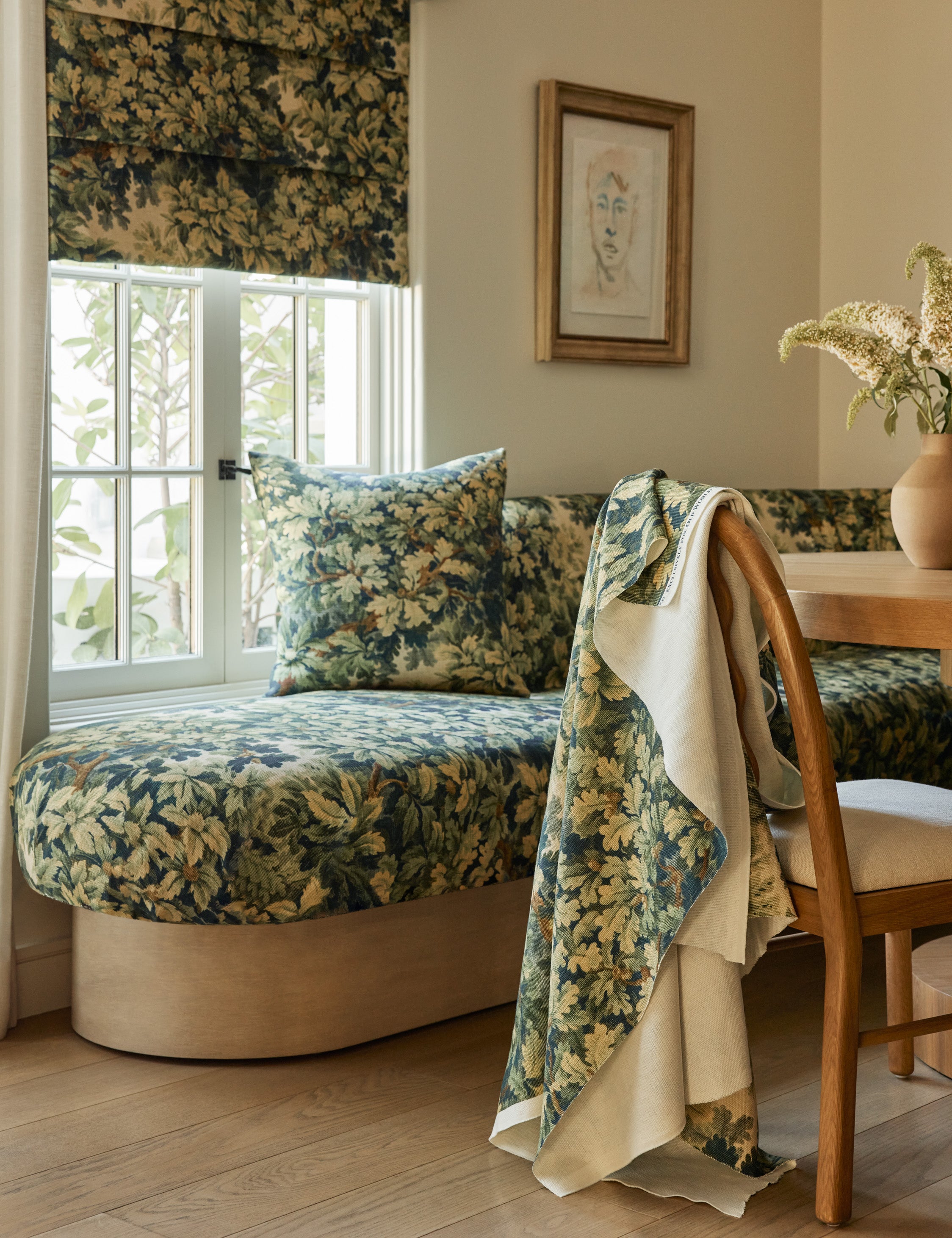 Scalamandré Bois de Chene Cotton Fabric - Premium Upholstery & Home Decor Fabric for Sofas, Curtains & Pillows