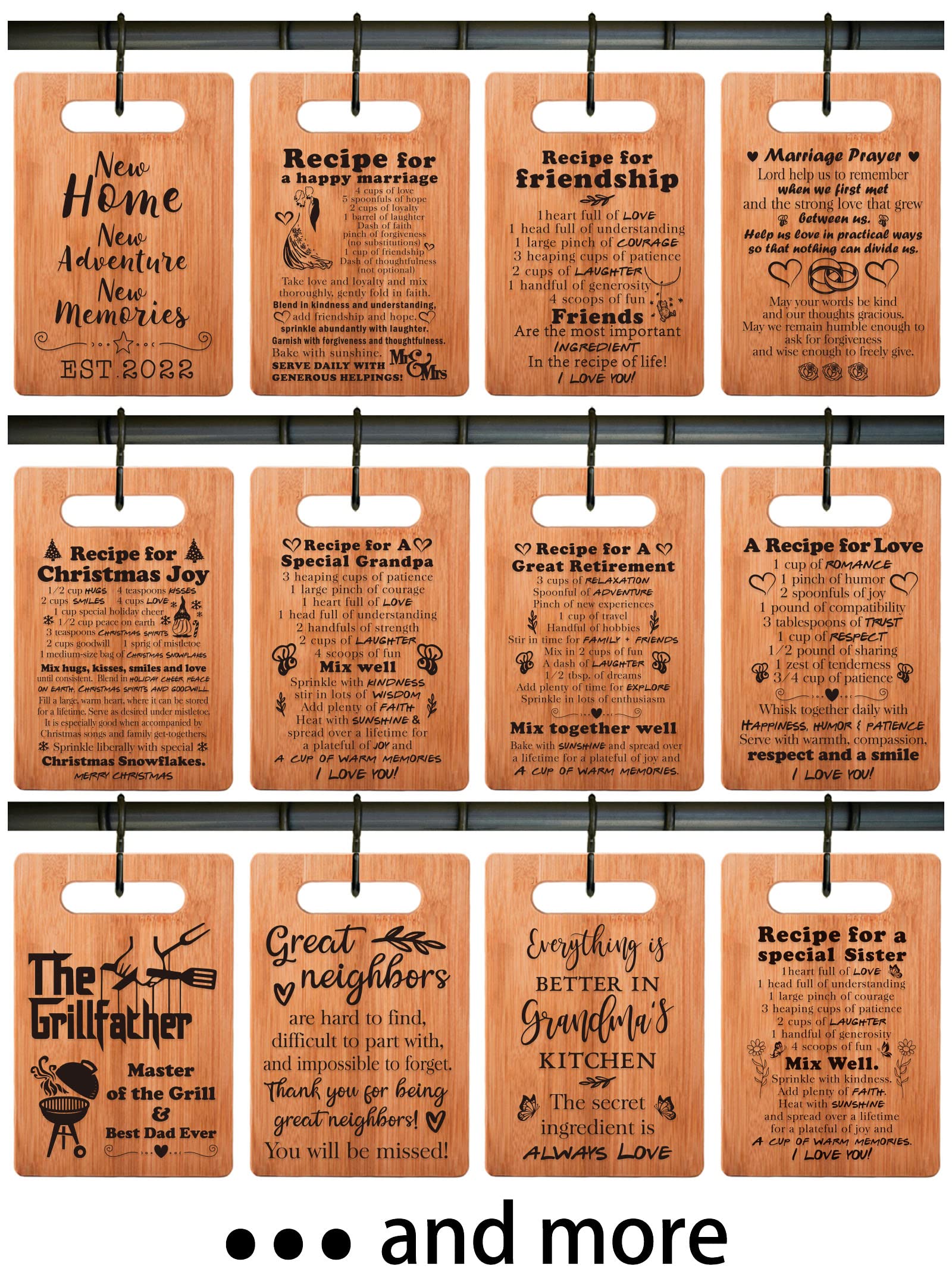 Best Gifts for Aunt - Personalized Recipe Cutting Board 7