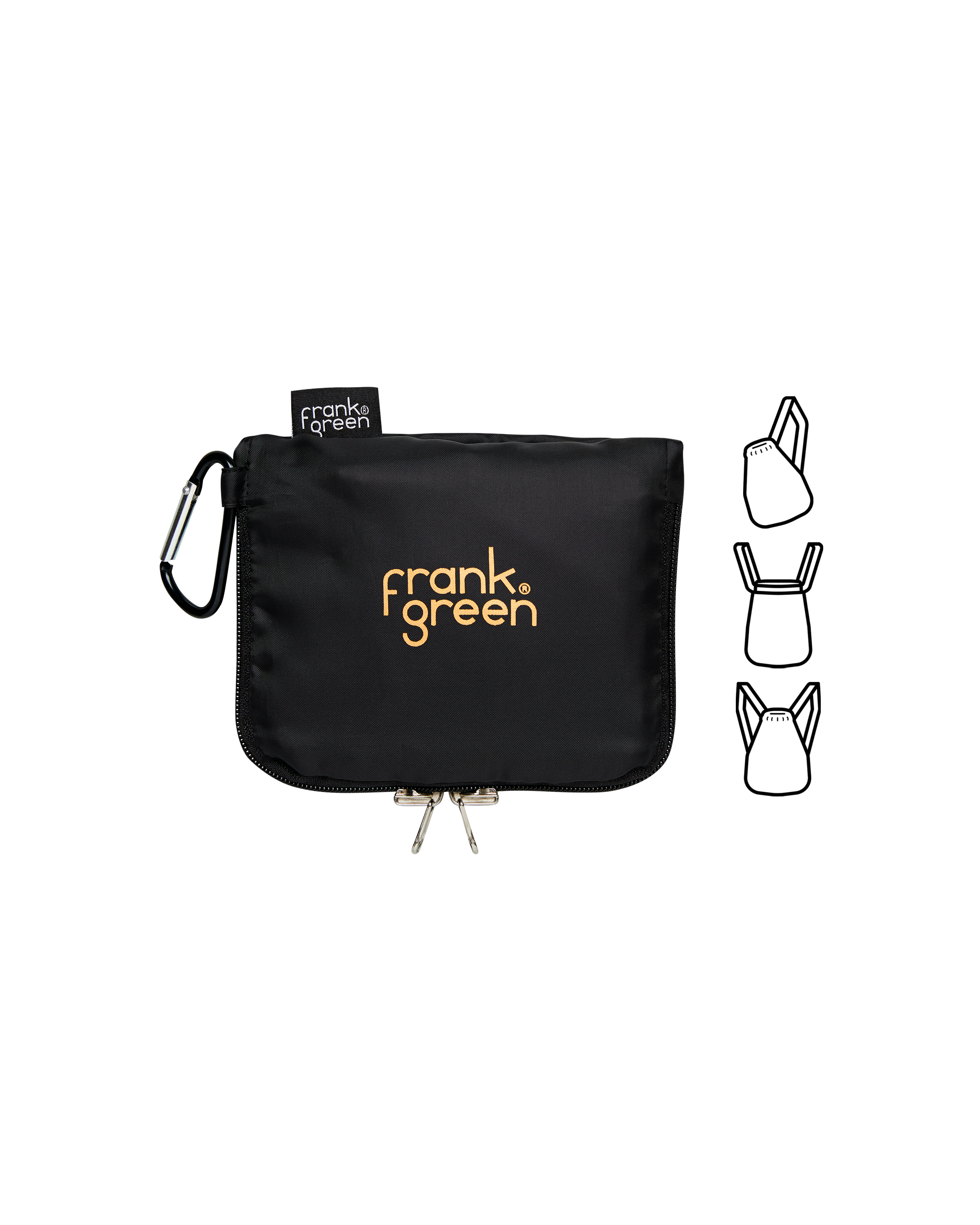 3 in 1 Ultimate Reusable Shopping Bag - Foldable, Washable & Eco-Friendly Grocery Tote (Midnight Black) - Perfect for Groceries, Travel & Beach Trips