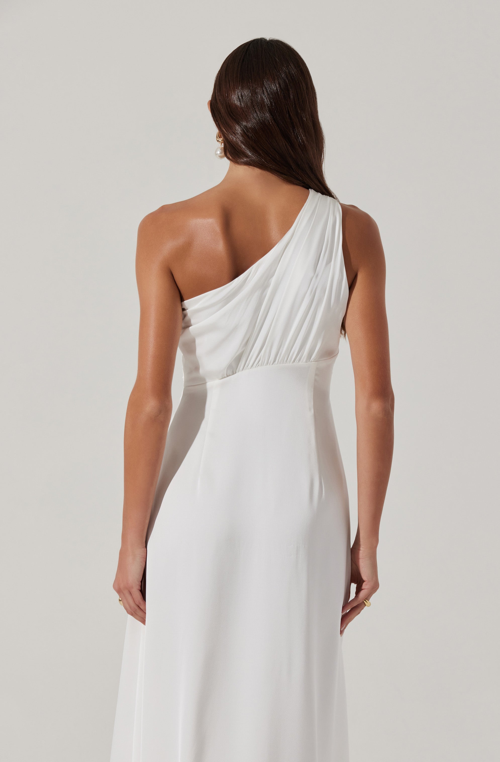 Elegant Atoila One Shoulder Satin Maxi Dress for Women - Formal Evening Gown, Prom, Wedding Guest & Special Occasions
