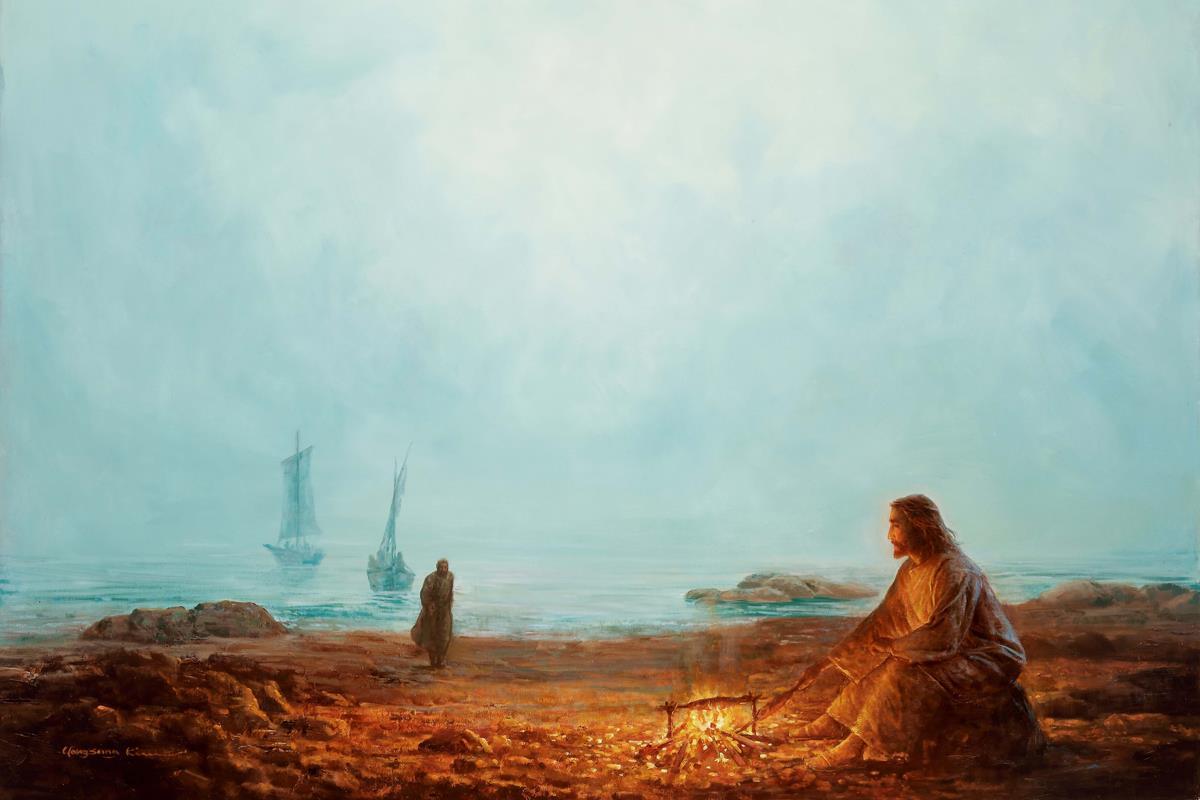 By The Shore By Yongsung Kim - Coastal Wall Art Print for Beach House Decor, Ocean Themed Living Room & Bedroom