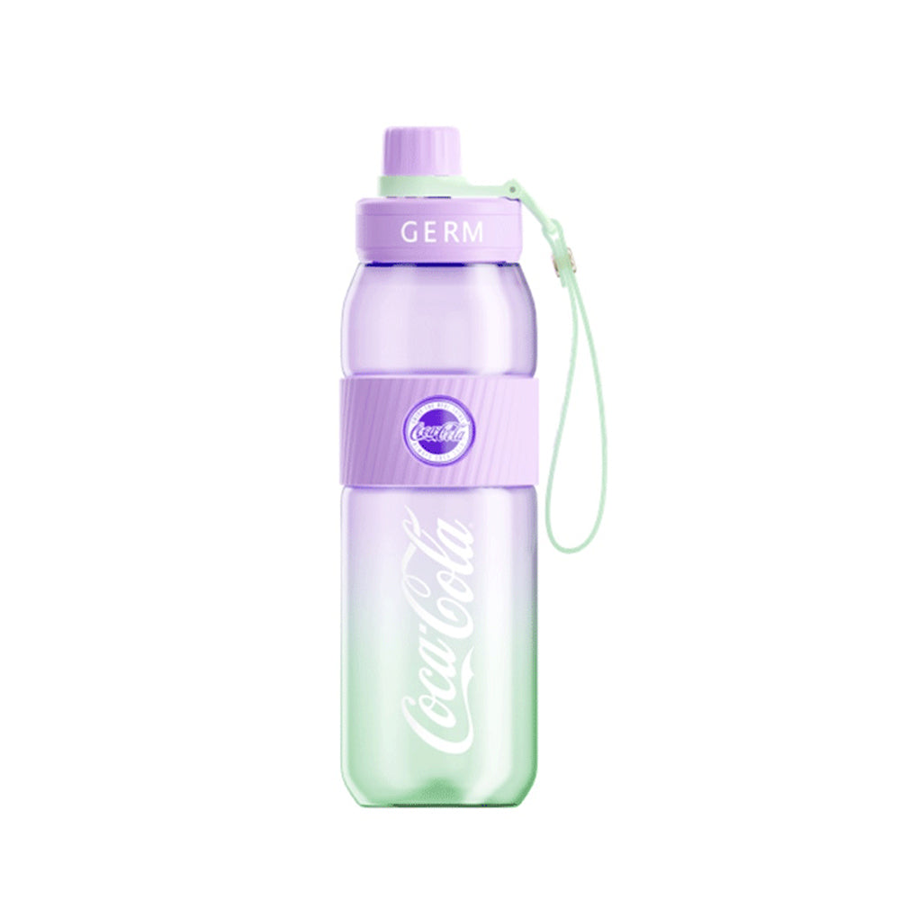 GERM x Coca Cola Tritan Gradient Sports Water Bottle 700ml - Insulated BPA-Free Drinkware for Gym, Hiking & Outdoor Activities - Lavender Lime Color