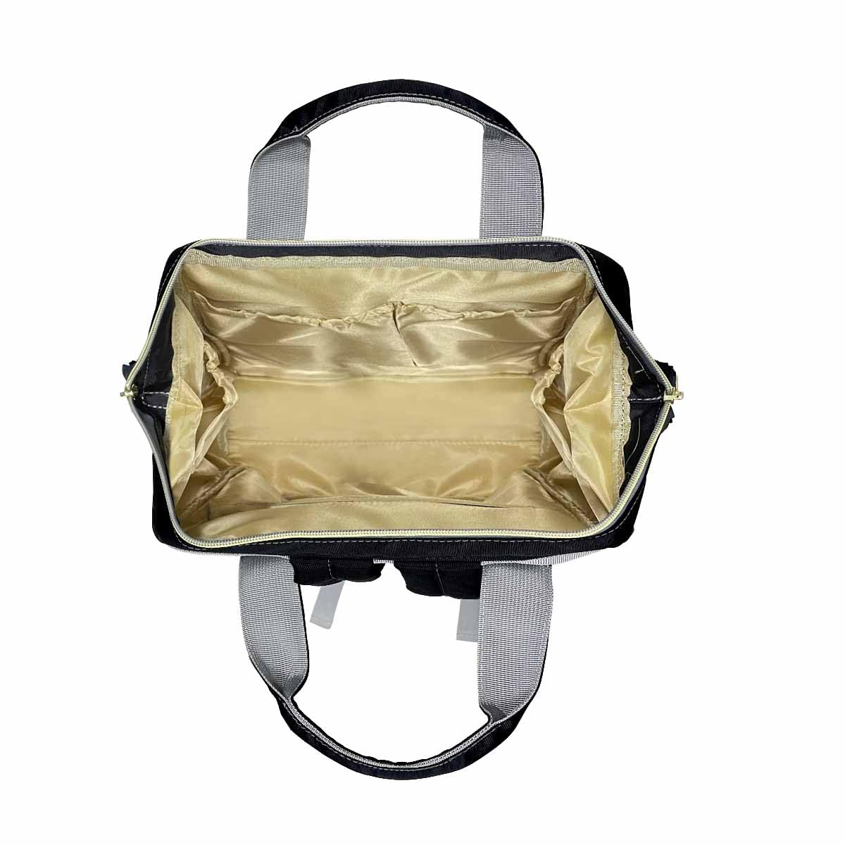 Custom Personalized Diaper Backpack with Name & Logo - Black Maternity Nursing Bag for Moms, Fashionable Baby Diaper Shoulder Bag, Casual Daypack & Travel Backpack for Mother's Day Gifts | Perfect for Nursing, Daycare, Travel & Everyday Use