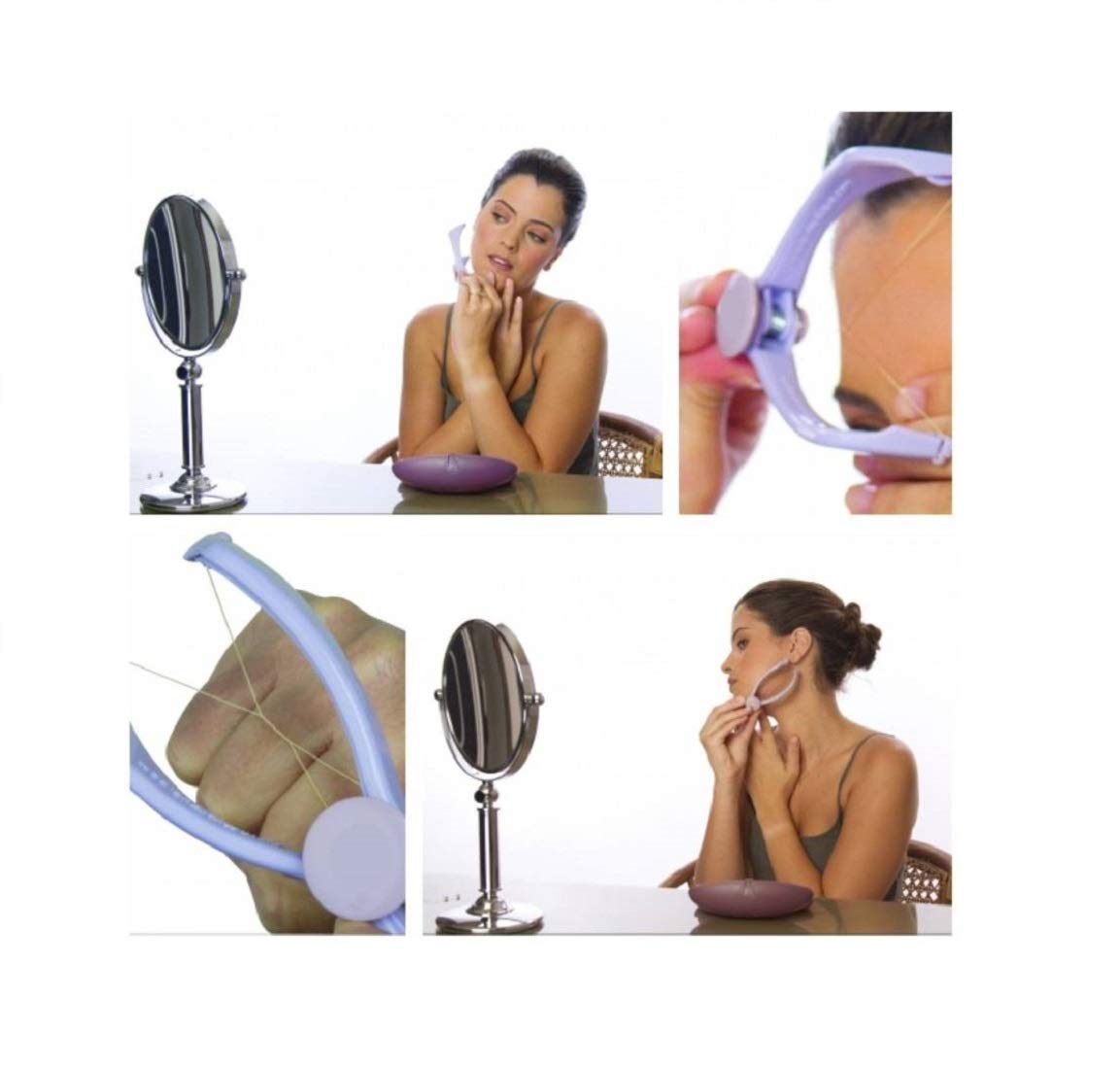Zlda Eyebrows Face & Body Threading Kit - Painless At-Home Hair Removal System with Ancient Technique | Perfect for Eyebrow Shaping, Upper Lip & Facial Hair Removal | Salon-Quality Results for Women & Men