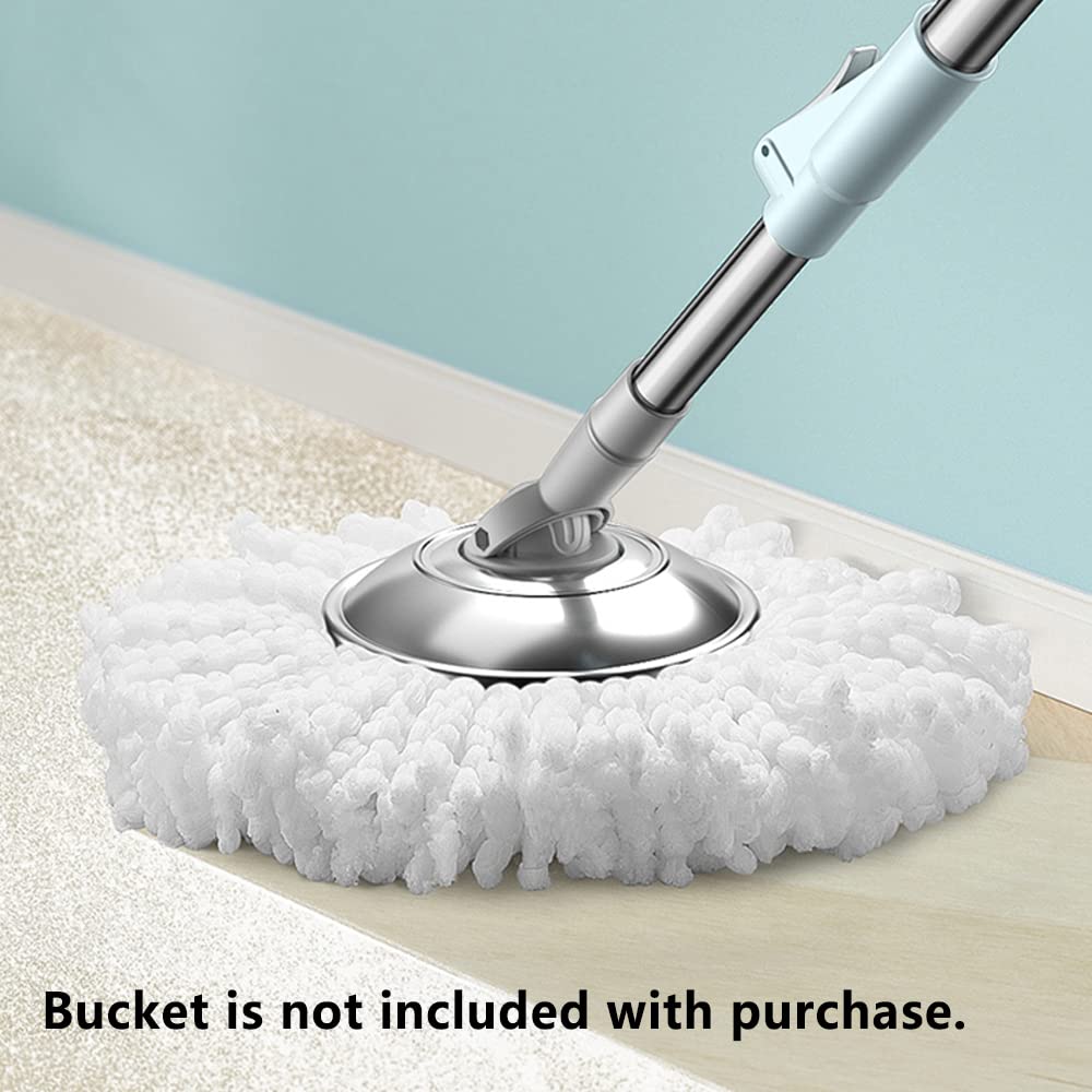 360° Microfiber Spin Mop Refills 6-Pack - Standard Size Round Replacement Heads for Spin Mop and Bucket System - Easy Cleaning for Floors, Tiles & Hardwood Surfaces - Perfect for Kitchen, Bathroom & Home Cleaning