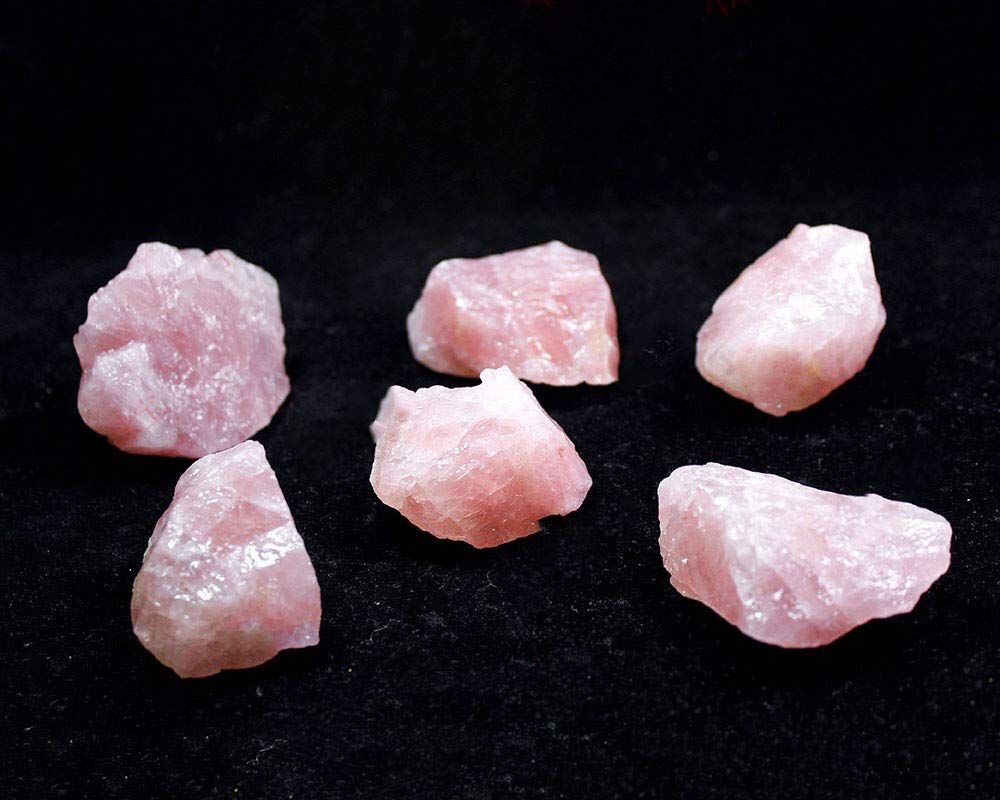 Natural Rose Quartz Crystal Raw Stones 1kg - Bulk Rough Rocks for Tumbling, Polishing, Wire Wrapping Jewelry Making - Healing Crystals for Reiki, Wicca, Meditation - Aquarium Decor & Home Decoration (Perfect for DIY Crafts, Spiritual Healing & Fish Tank Landscaping)