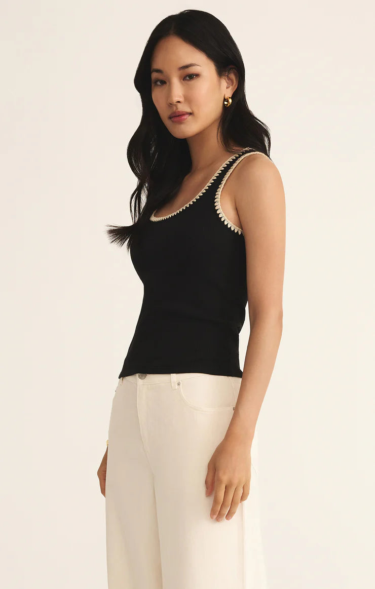 Jaidynn Ribbed Tank Top for Women - Soft Stretch Comfort Fit Casual & Layering - Perfect for Summer, Gym, and Everyday Wear