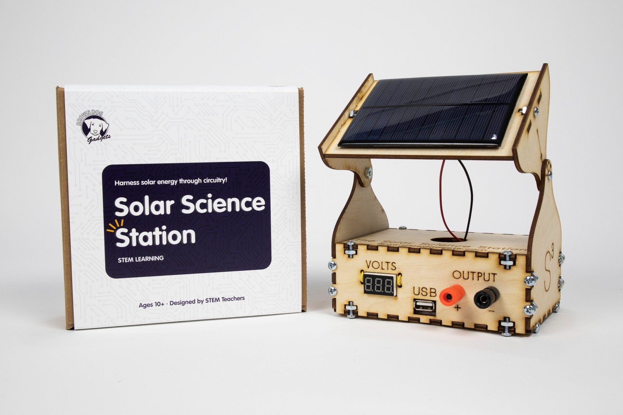 Solar Science Station - Portable Solar Power Kit for Outdoor Camping, Hiking & Emergency Power Supply