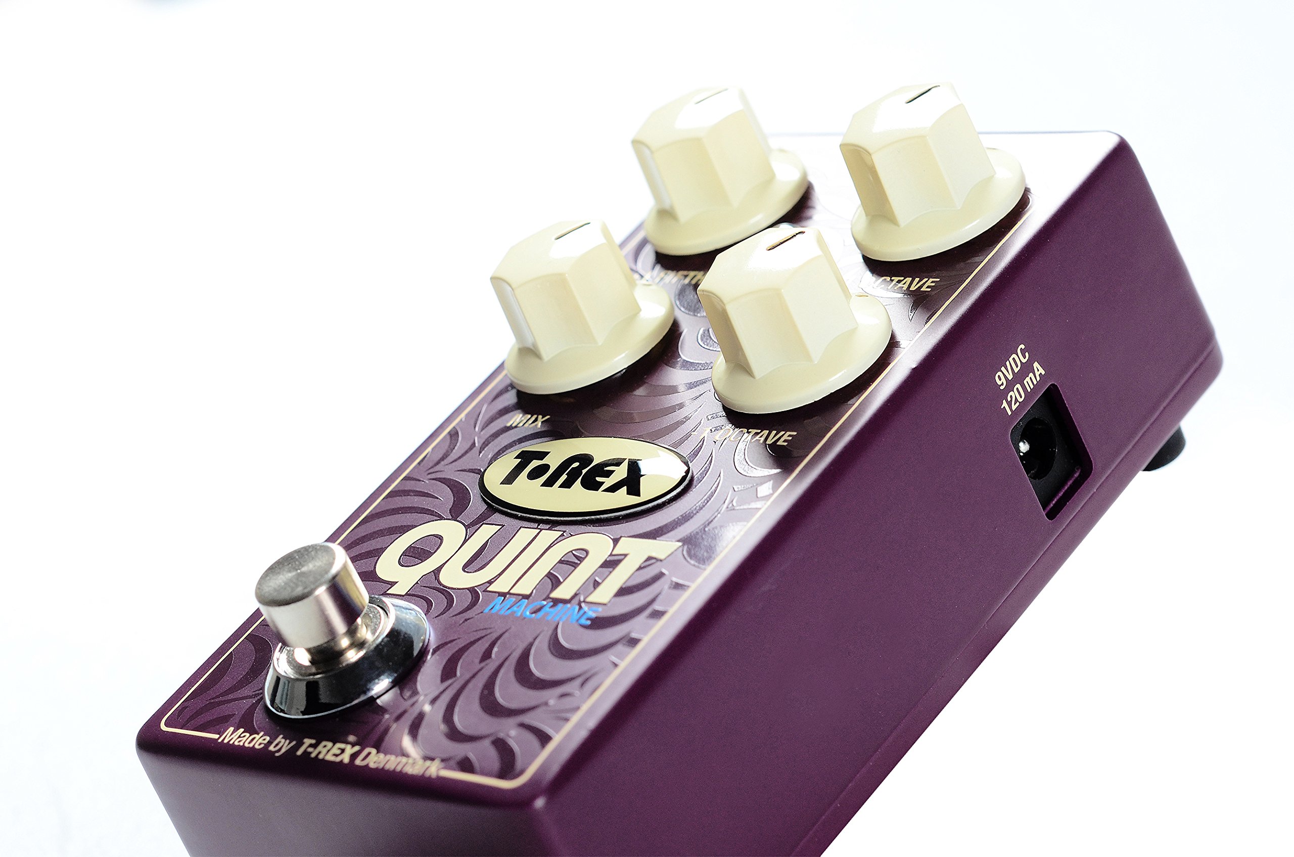 T-Rex Engineering QUINT-MACHINE Guitar Effects Pedal - Adjustable Octave Up/Down & Fifth Up Controls for Organ, Synth & 12-String Simulation (Model 10094) | Perfect for Live Performances, Studio Recording & Guitar Sound Enhancement