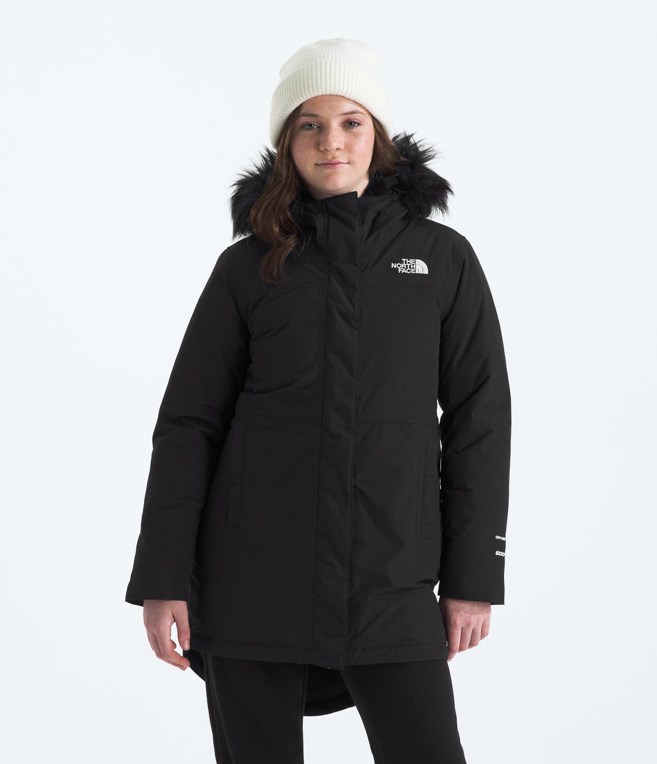 Arctic Parka Winter Coat for Girls - NF0A8A30 | Warm Waterproof Hooded Jacket for Cold Weather, Snow Play & Outdoor Activities