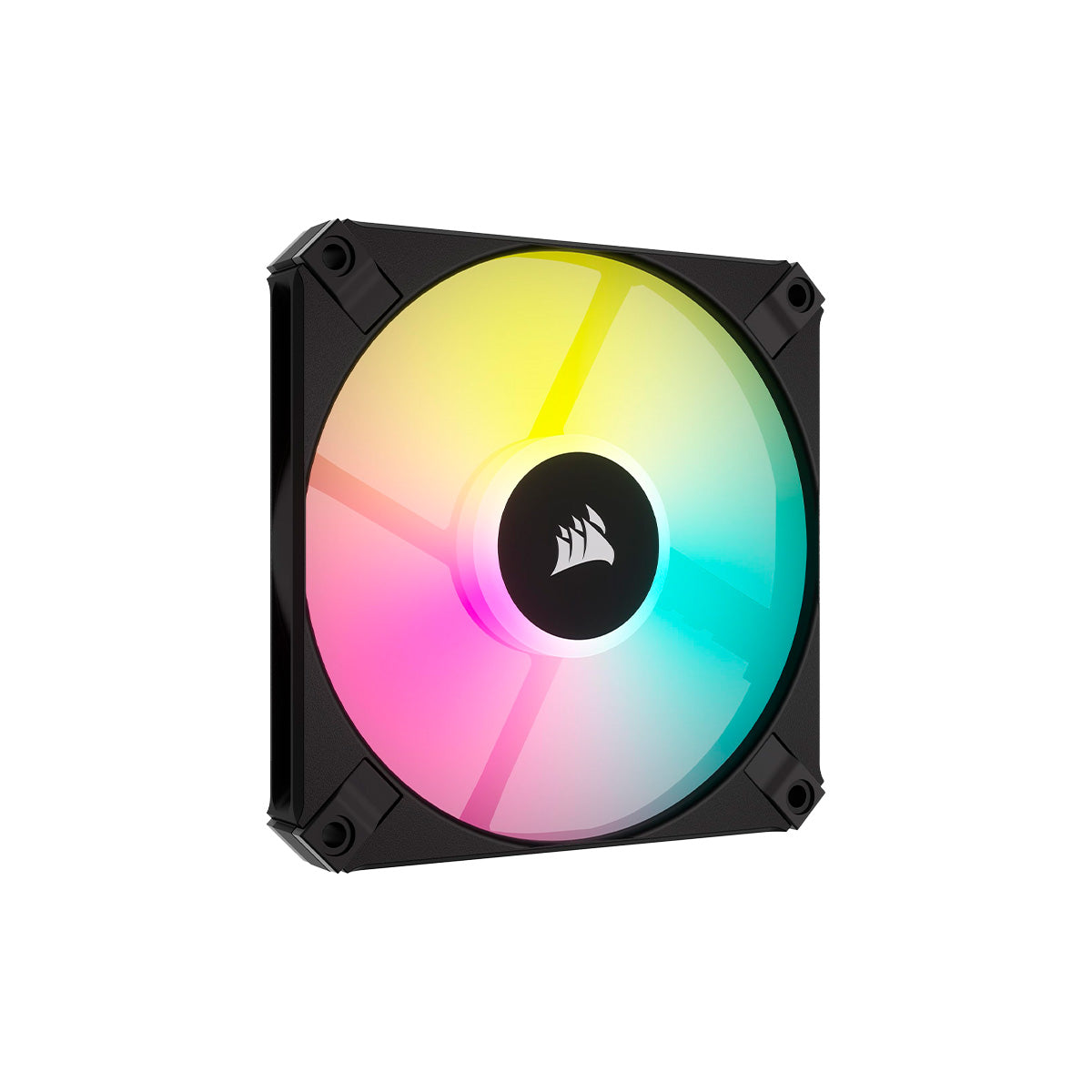 Corsair AF120 RGB SLIM 120mm x 15mm Fluid Dynamic RGB LED Fan - Triple Pack with Lighting Node CORE - High Performance Cooling for PC Gaming, Workstation & Home Office Setup