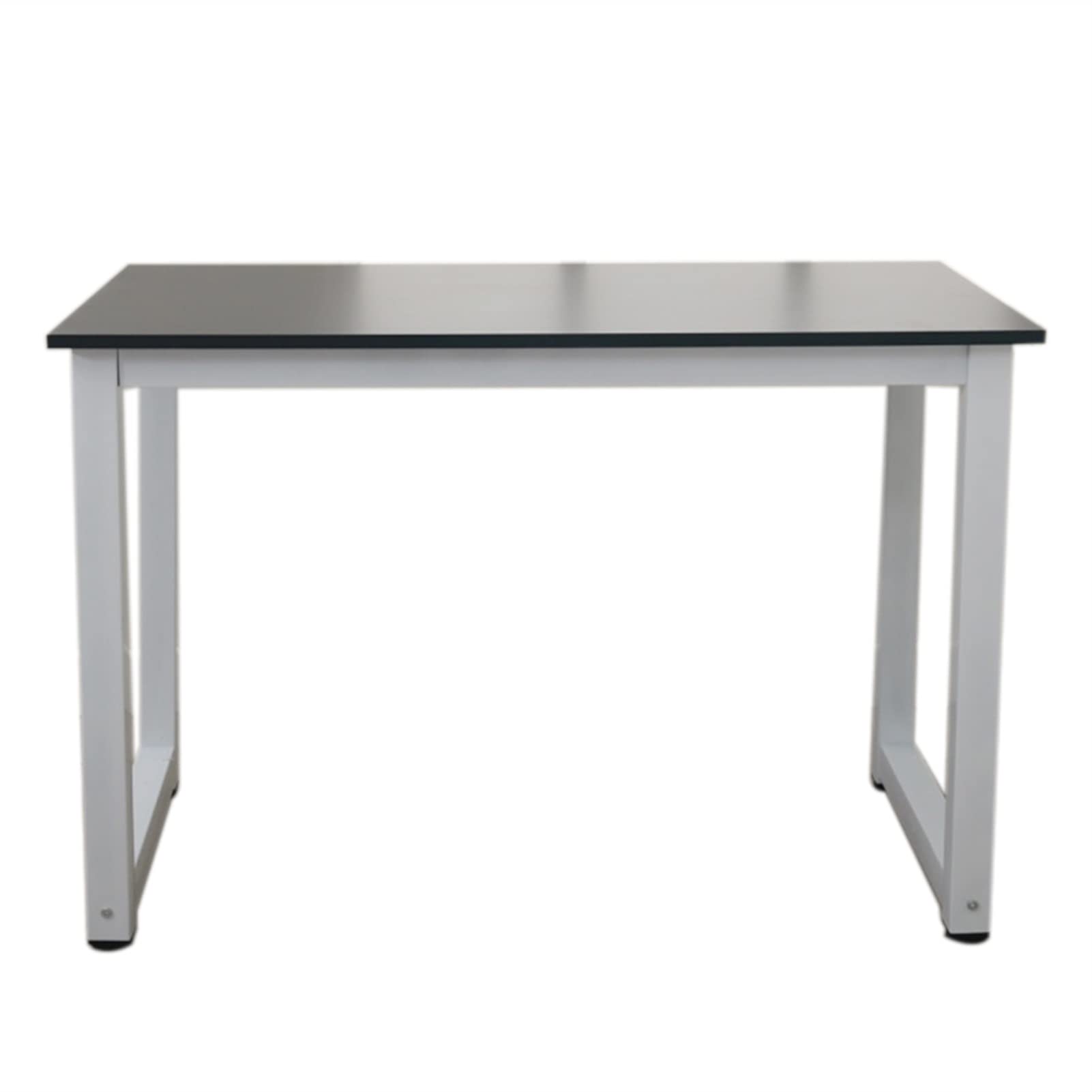 YKAMM 43-Inch Sturdy Wooden Computer Desk - Black Home Office Desk with High Strength for Gaming, Workstation, Study & Writing - Perfect for Small Spaces & Remote Work