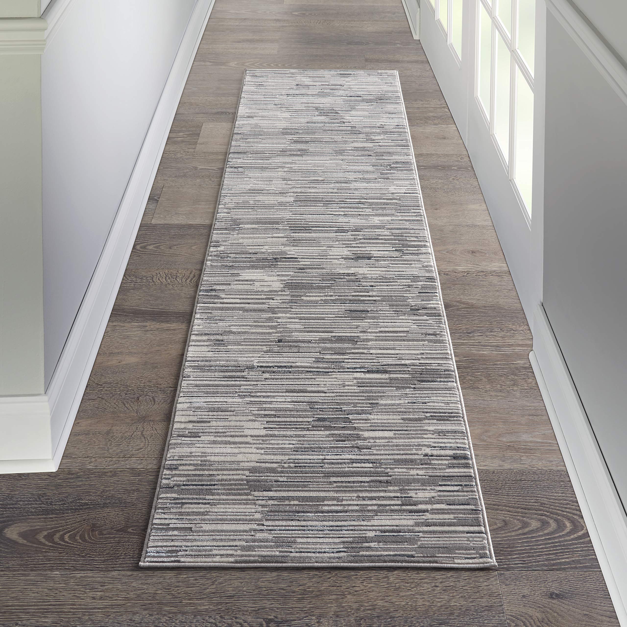 Michael Amini MA90 Uptown Abstract Grey/Ivory 2'2