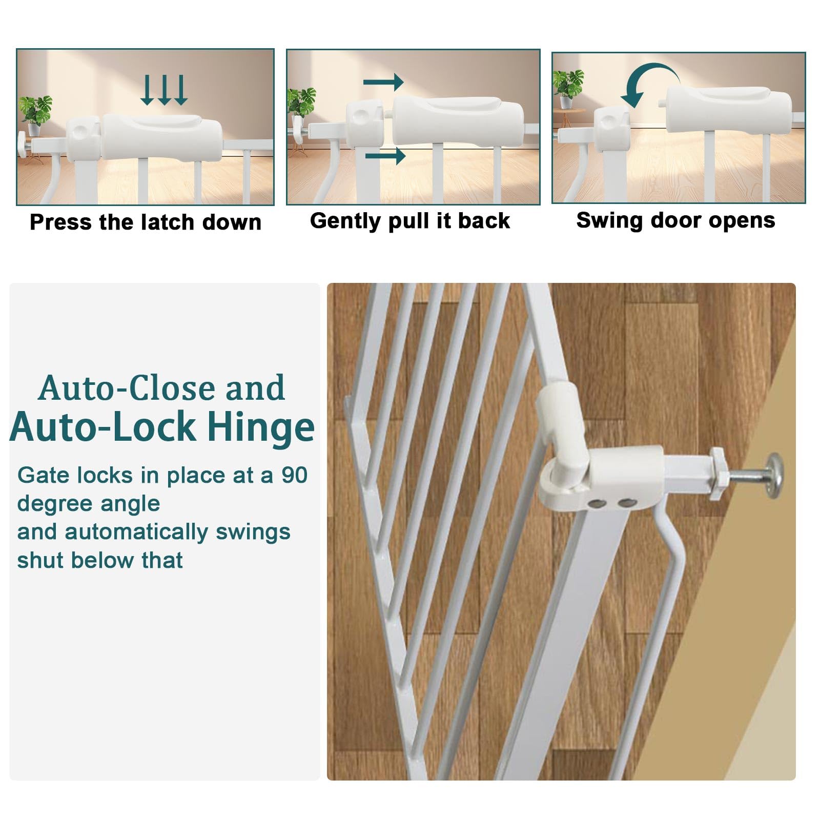 **Extra Wide Baby & Pet Safety Gate - 62.2