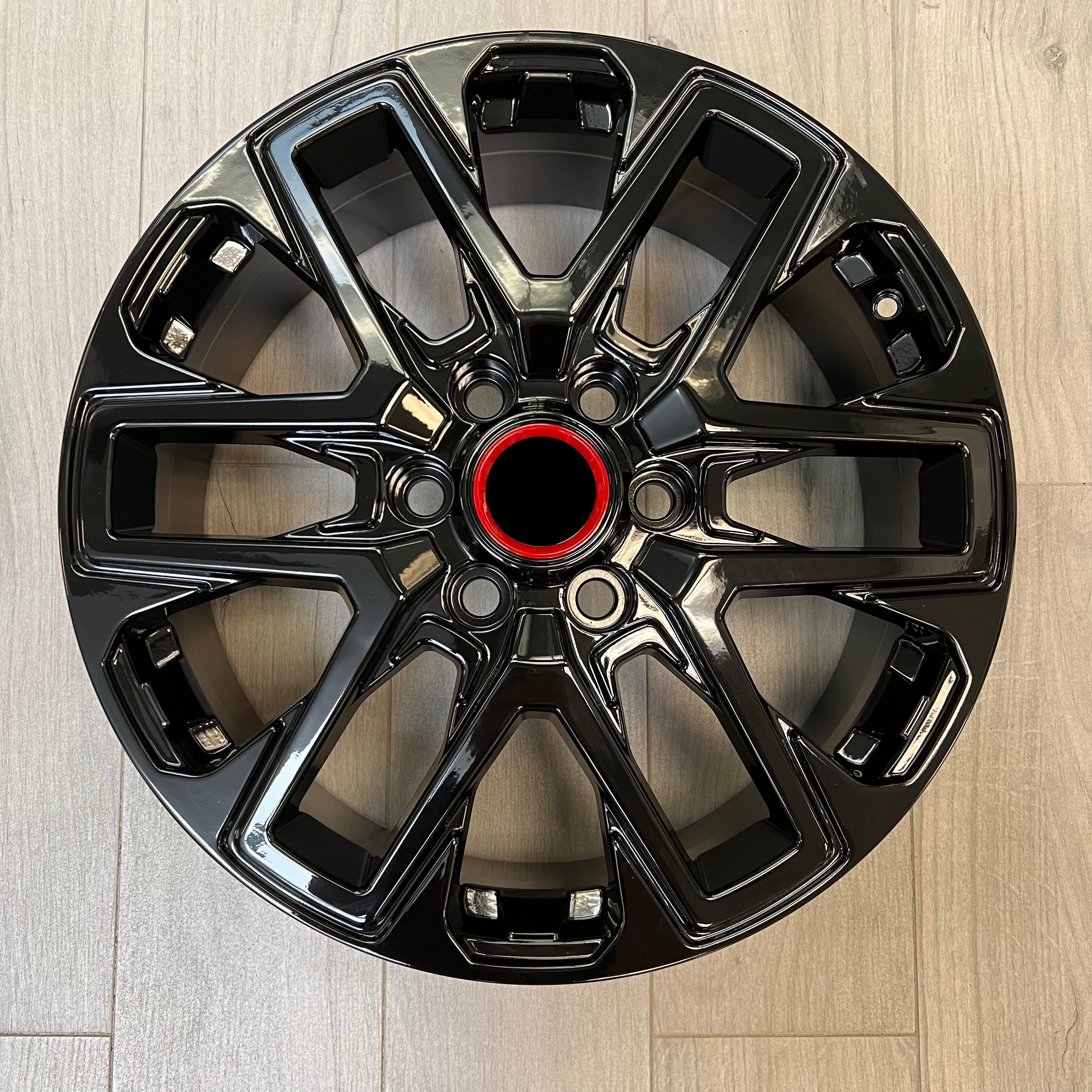 2023 Black Pro Style 18-Inch Wheels for Toyota Tundra & Sequoia - Off-Road, Street Performance, Custom Truck Upgrades