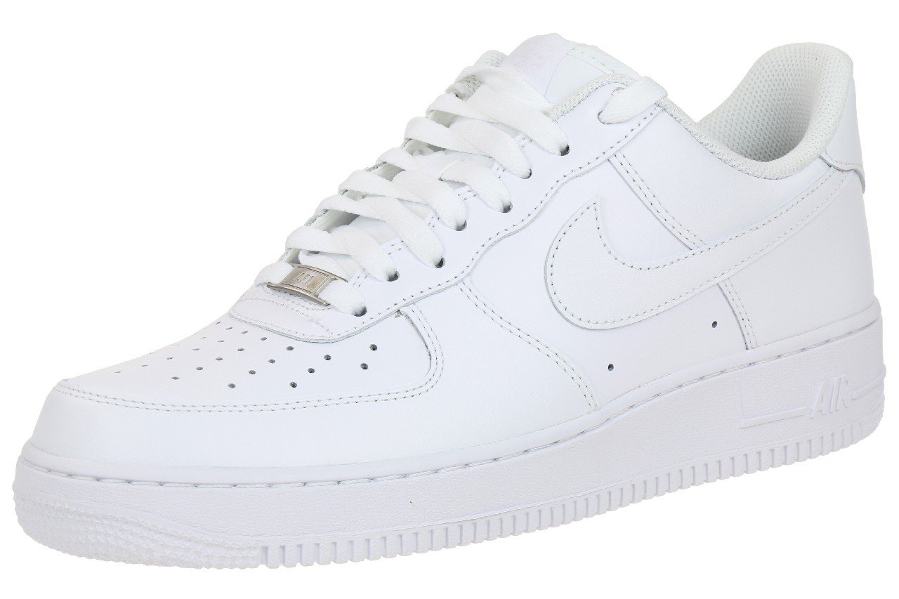 Nike Air Force 1 Men's White Sneakers - Classic Low-Top Basketball Shoes for Casual Wear & Street Style | Perfect for Everyday Outfits, Gym, and Urban Fashion