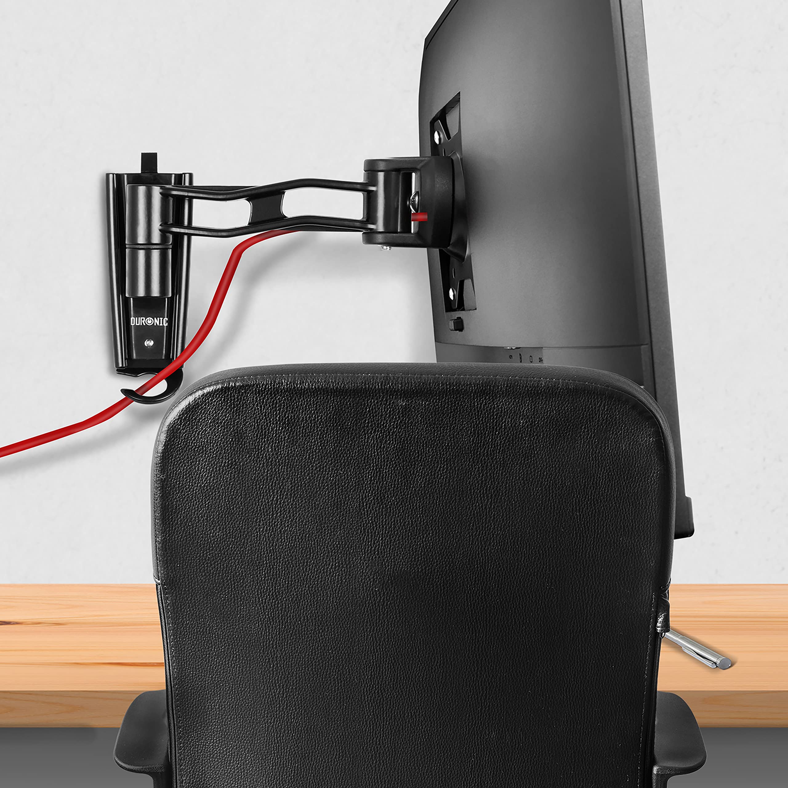 Duronic DM35W1X2 Single Monitor Arm - Adjustable VESA 75/100 Mount for 13-30