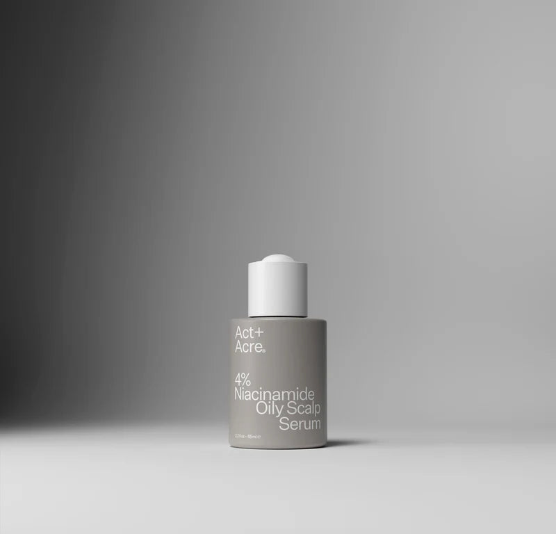 Act+Acre 4% Niacinamide Scalp Serum for Oily Hair & Dandruff Control - Soothes Irritation & Balances Scalp Oil - Perfect for Daily Hair Care & Scalp Health Routine
