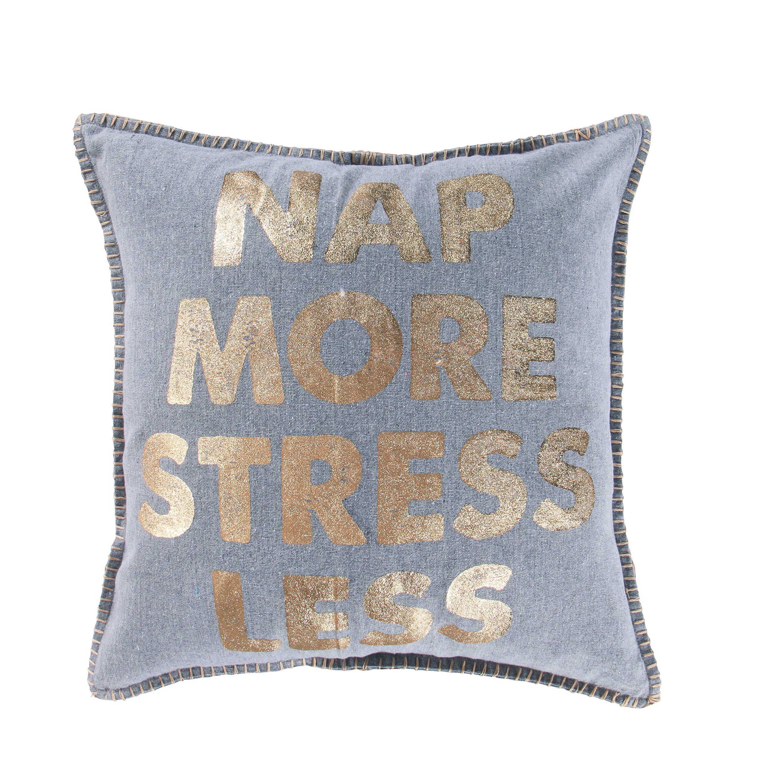 Levtex Home Nap More Stress Less Pillow - Ultra Soft Support for Side, Back & Stomach Sleepers - Perfect for Bedroom, Guest Room & Travel