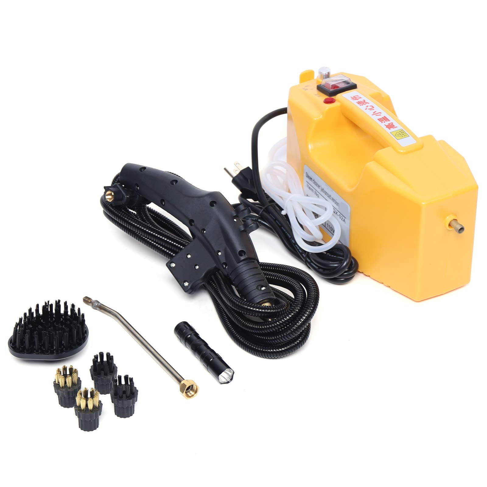 DYRABREST High-Pressure Steam Cleaner for Furniture - Multi-Protection Steam Mop with 3-in-1 Function, 1500W Powerful Cleaning for Couches, Carpets & Hard Floors (Yellow) | Perfect for Home Deep Cleaning & Sanitizing