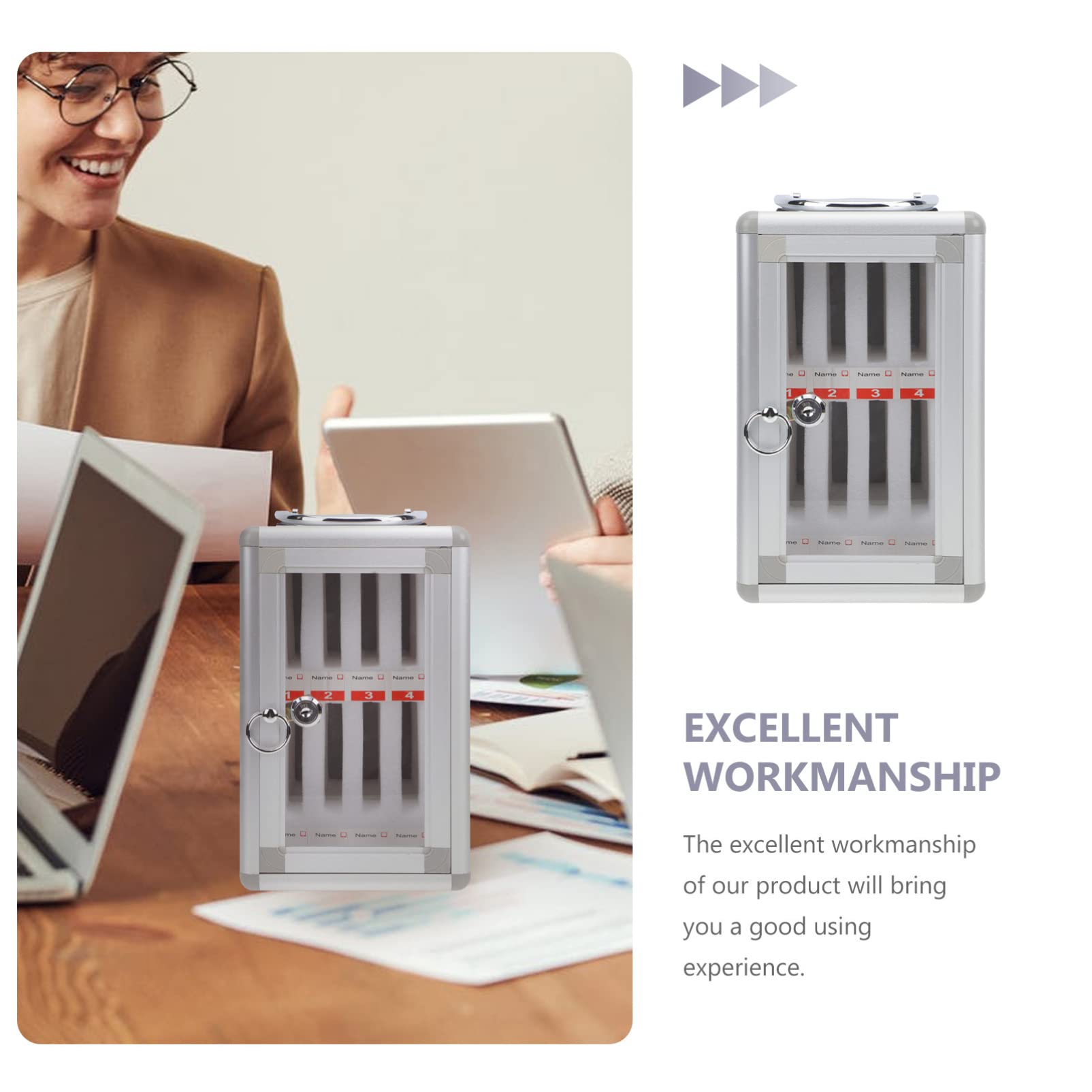 Zerodeko Self-Control Phone Lock Box with Auto Timer - Secure Cell Phone Storage Cabinet for Classroom, Office & Home - Ideal for Phones, Snacks & Focus Management