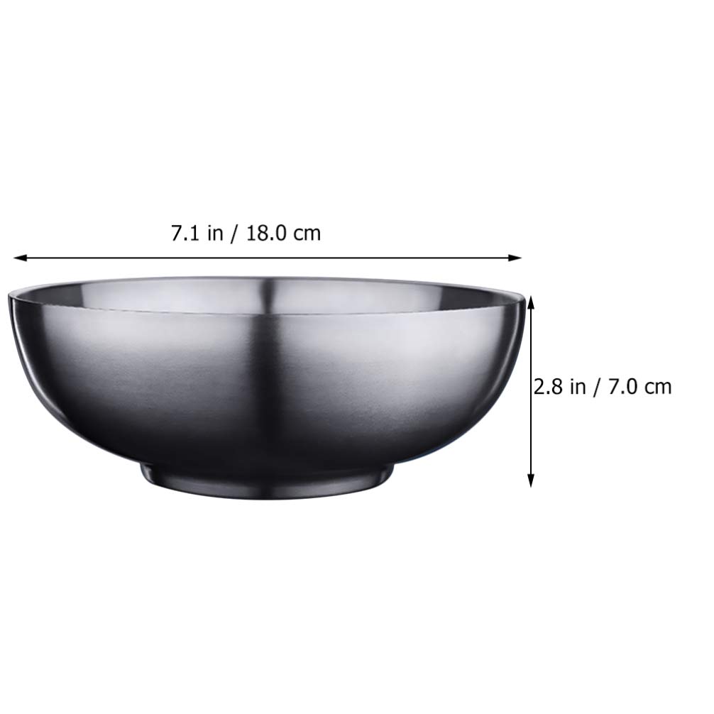Stainless Steel Mixing Bowl 900ml - Insulated for Soup, Salad & Cereal - Kitchen & Serving Essential