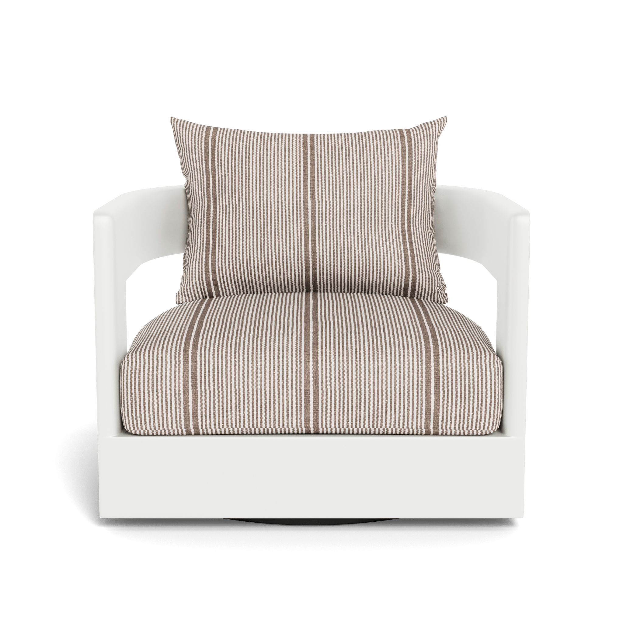 Victoria Aluminum Swivel Lounge Chair - Outdoor Patio Furniture with 360° Rotation, Weather-Resistant & Lightweight - Perfect for Poolside, Garden, Deck, and Balcony Relaxation