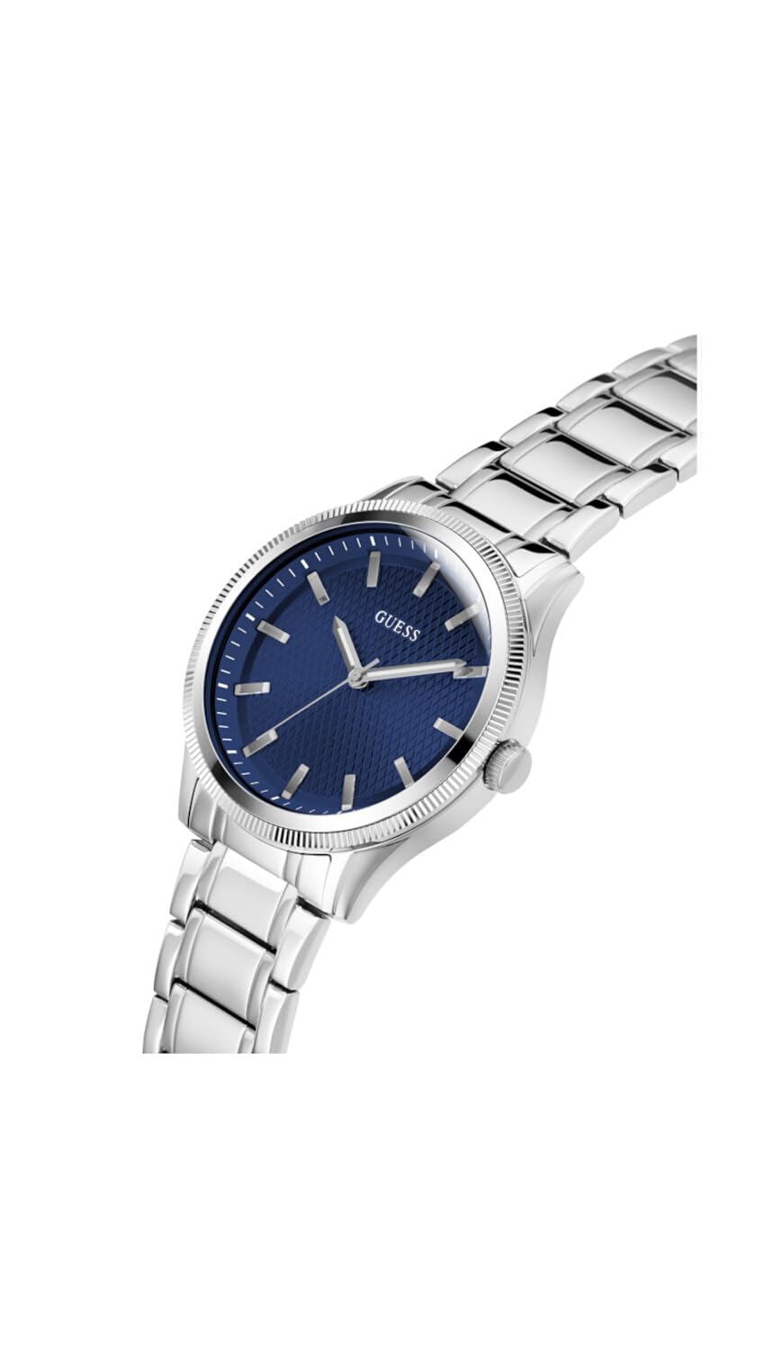GUESS Men's 44mm Stainless Steel Chronograph Watch with Date Window - Casual & Business Timepiece for Everyday Wear