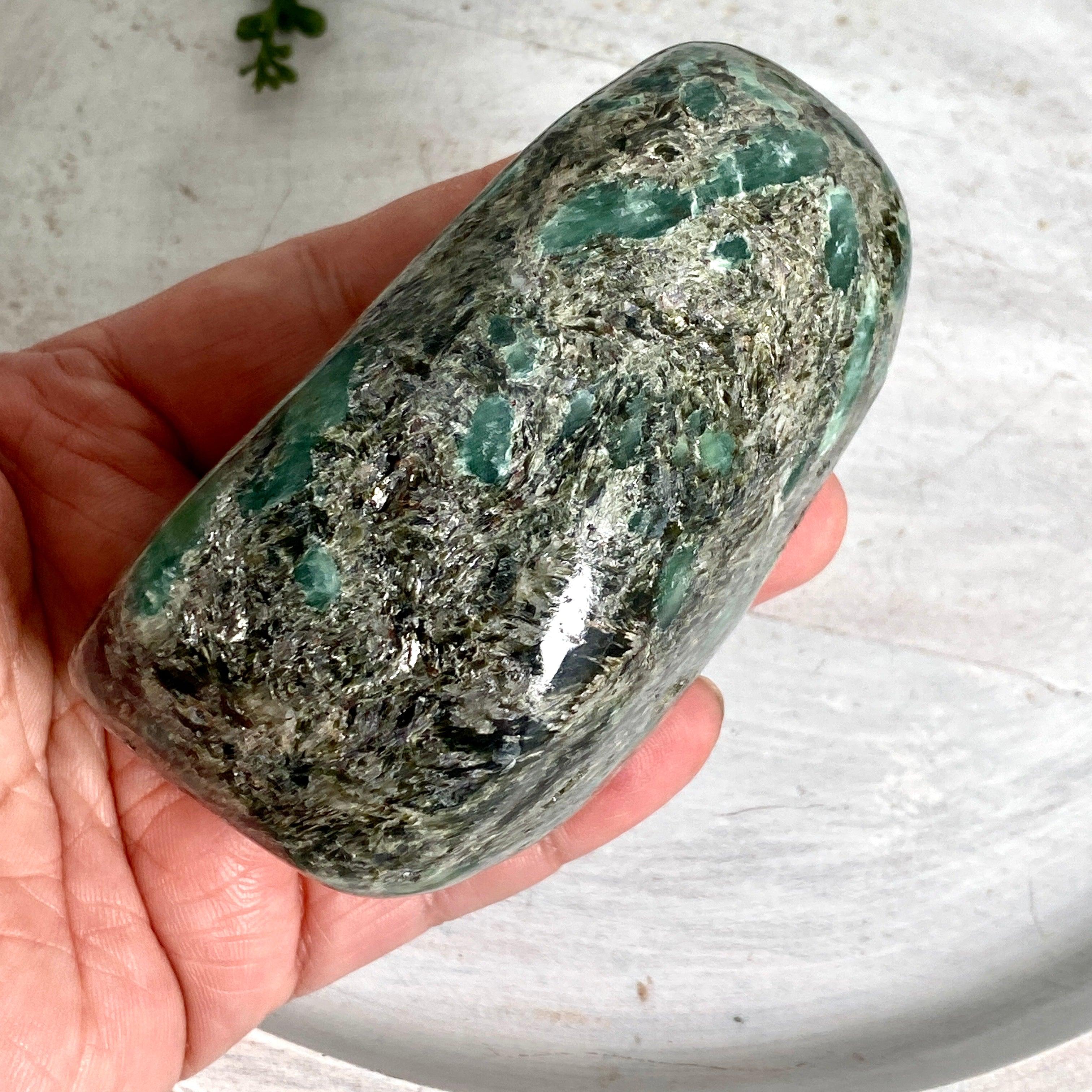 Natural Emerald Gemstone Freeform Pendant - Handcrafted Jewelry for Women, Gift for Her, Birthday, Anniversary, Valentine's Day | Boho Chic, Spiritual Healing, Meditation Accessory