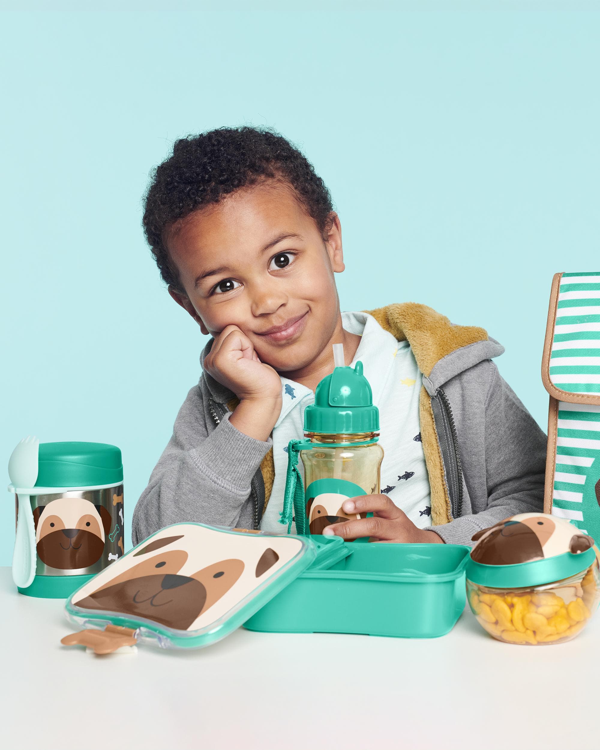 Skip Hop Zoo Snap Cup - Insulated Toddler Sippy Cup with Leak-Proof Lid & Easy-Grip Handles - Perfect for Daycare, Travel & On-the-Go Hydration
