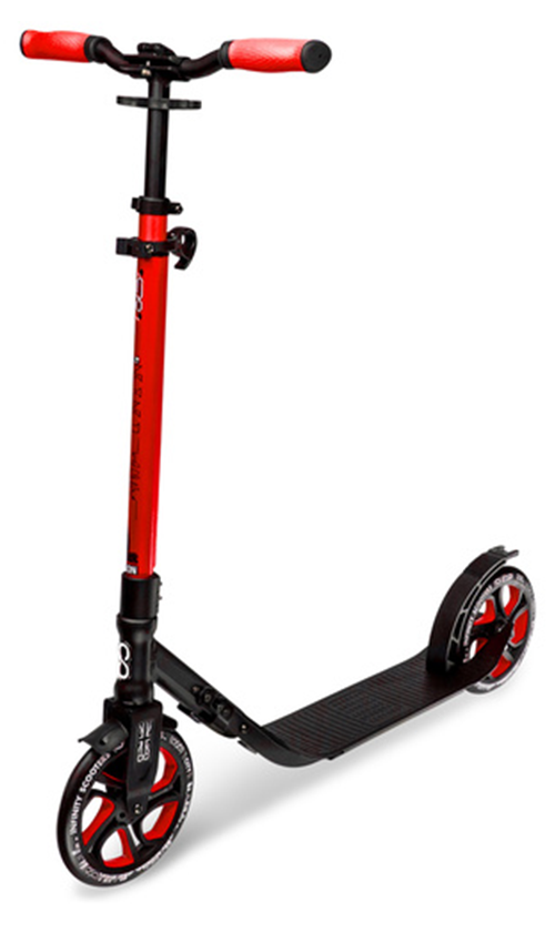 Infinity London City Commuter Scooter - Red Electric Scooter for Adults, Foldable & Portable with Long Battery Life - Perfect for Urban Commuting, Campus Travel & Last-Mile Transportation
