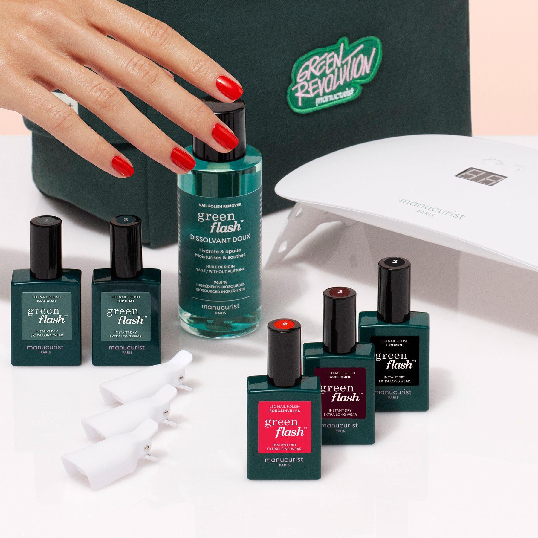 LED Nail Polish Starter Kit - The Intense Trio UV Gel Polish Set with Base & Top Coat for Salon-Quality Manicures at Home | Perfect for DIY Nail Art, Parties & Gifts